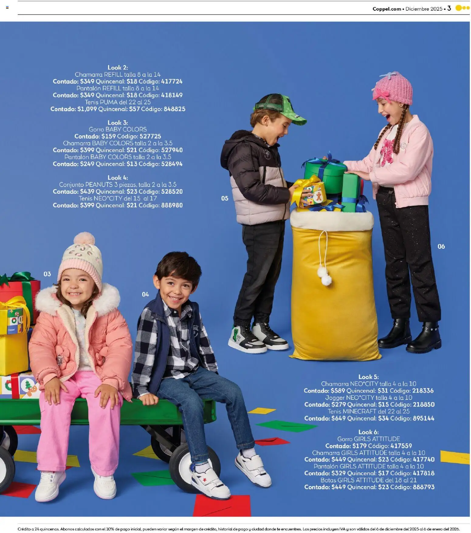 Nuevas ofertas de Coppel válidas en toda la República Mexicana desde el 06.12.2025. ¡Encuentra las mejores ofertas en Coppel catálogo Encuentra todo para el intercambio! | Página: 3 | Productos: Tenis, Botas, Chamarra, Conjunto
