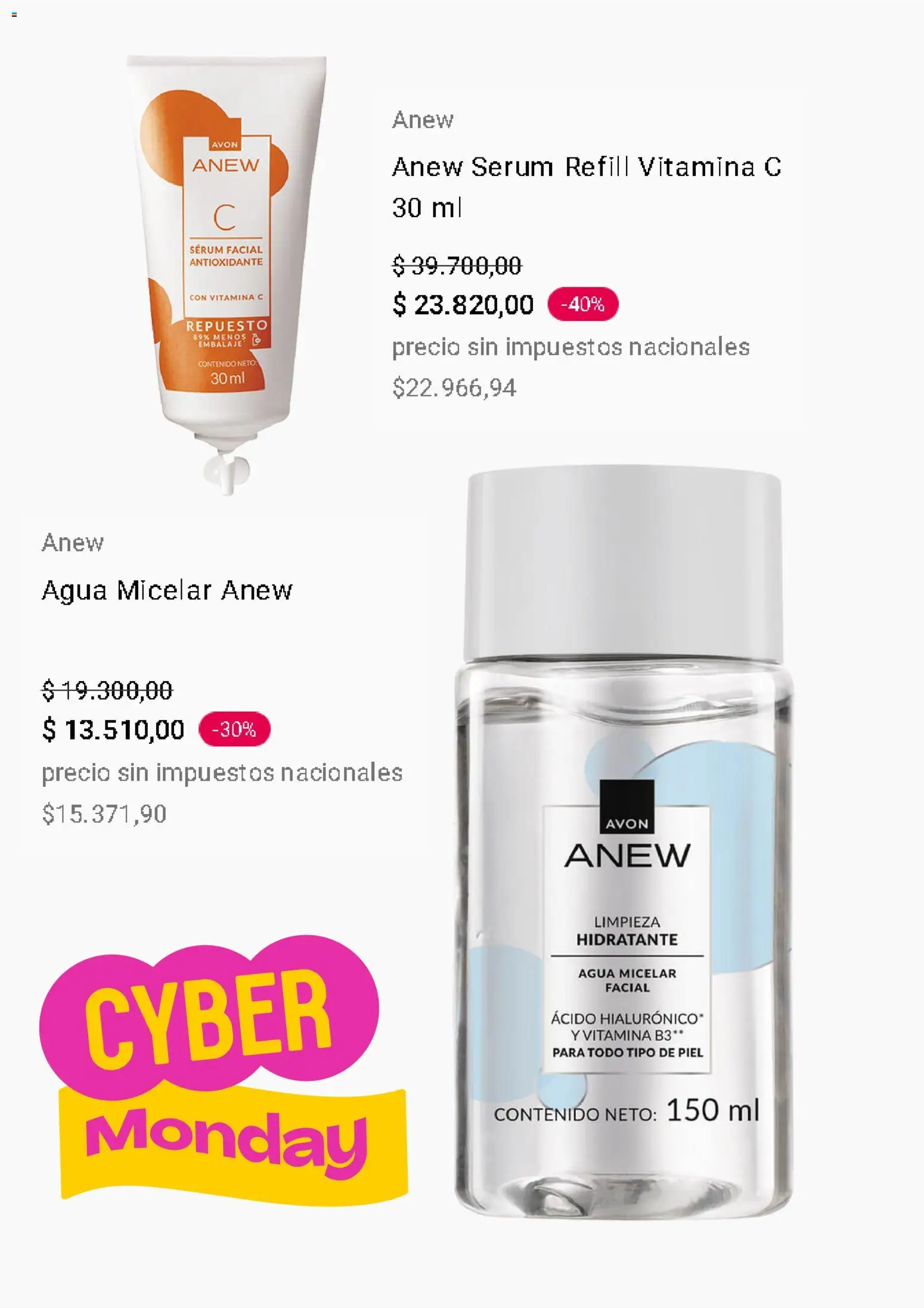 AVON Cyber Monday │ válido desde el 03.11.2025 | Página: 5 | Productos: Serum, Agua