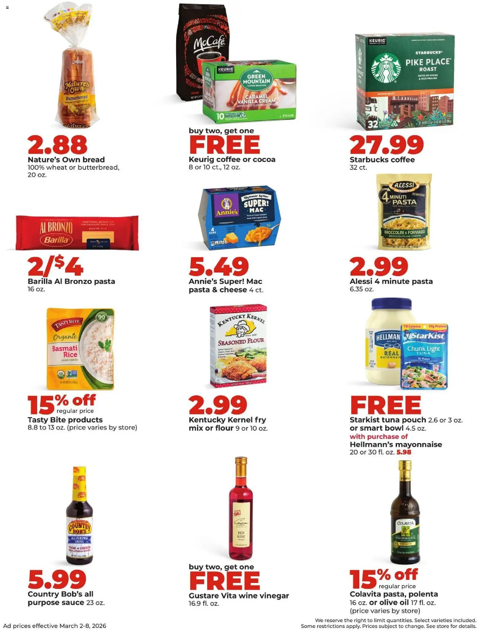HyVee Weekly Ad - valid from 02.03.2026 | Page: 19 | Products: Oil, Rice, Cream, Sauce
