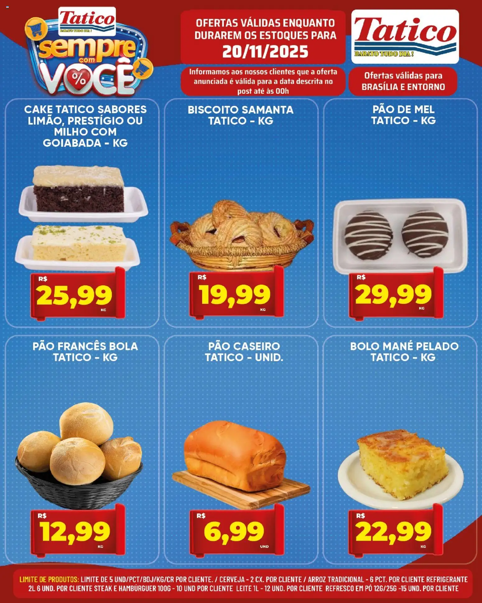 Tatico Folheto - válido de 20.11.2025 | Página: 10 | Produtos: Biscoito, Cerveja, Bolo, Hambúrguer