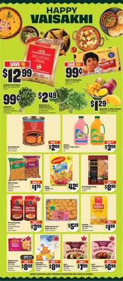 Preview of FreshCo weekly flyer / circulaire from shop FreshCo valid from 16.04.2026 | Page: 10 | Products: Noodles, Butter, Juice, Chicken