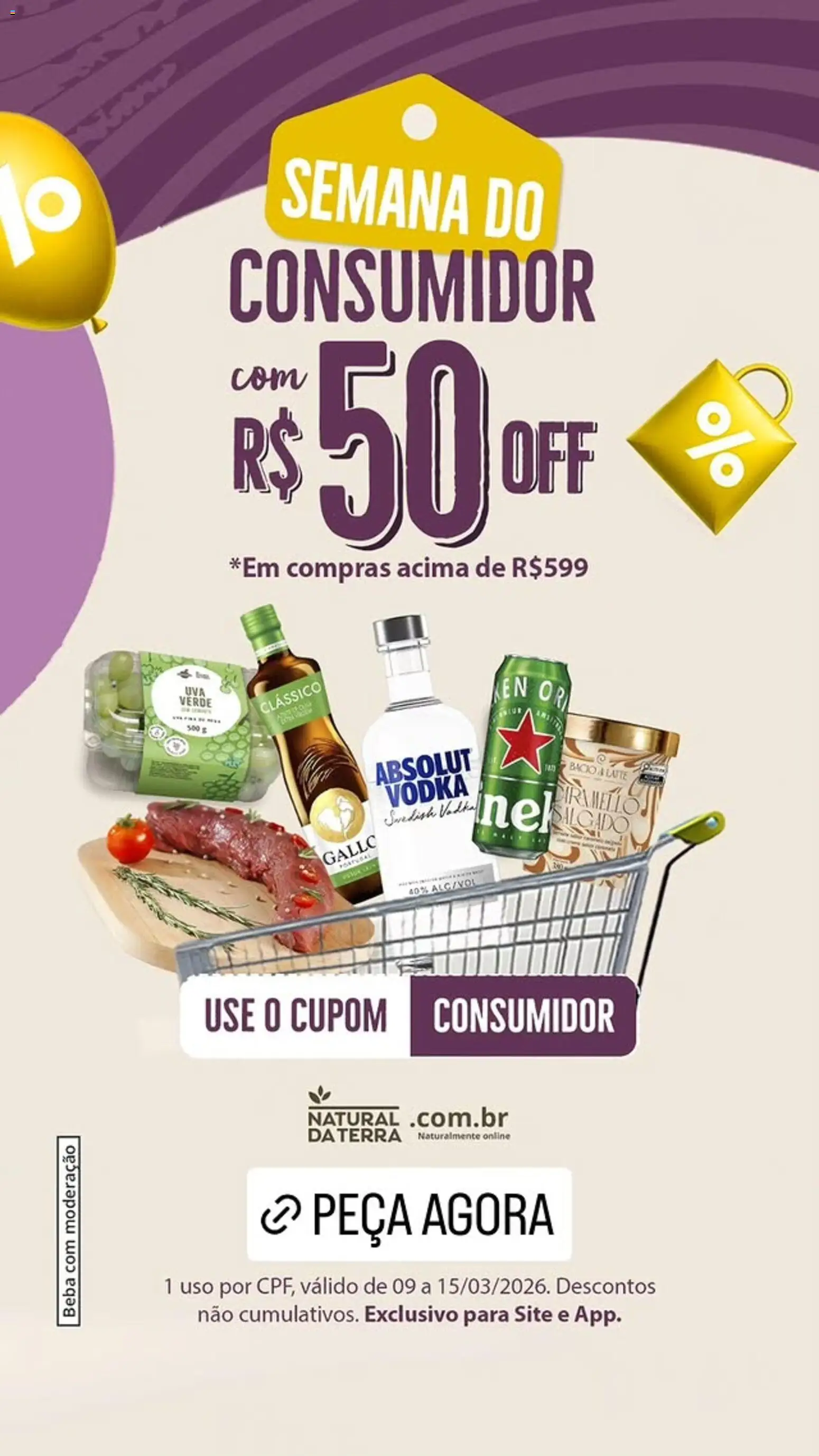 Natural da Terra Folheto - válido de 09.03.2026 | Página: 1 | Produtos: Vodka