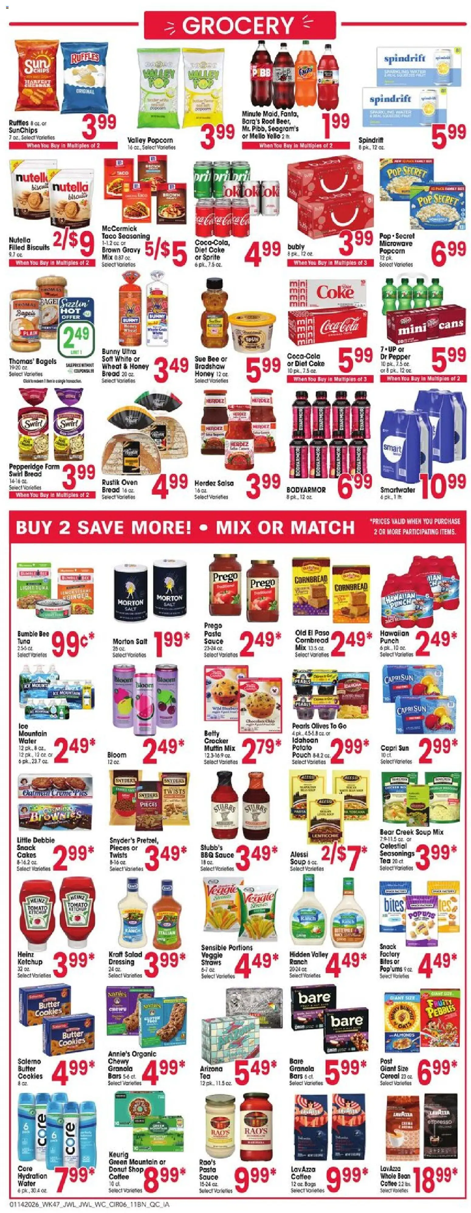 Jewel Osco Weekly Ad - IL - valid from 14.01.2026 | Page: 6 | Products: Butter, Coffee, Salad, Pepper