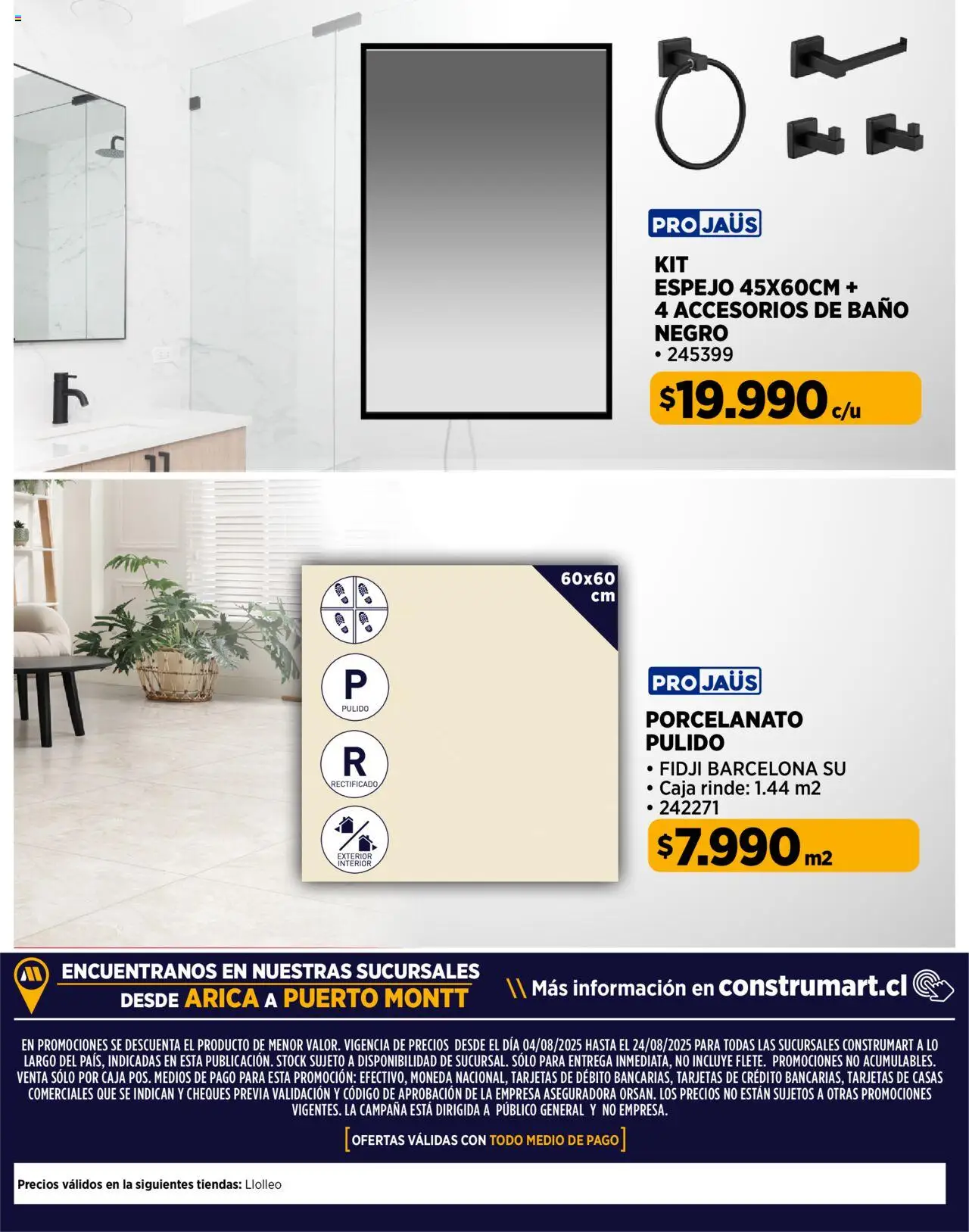 Construmart ofertas  │ válido desde el 01.08.2025 | Página: 34 | Productos: Caja, Baño, Campana, General
