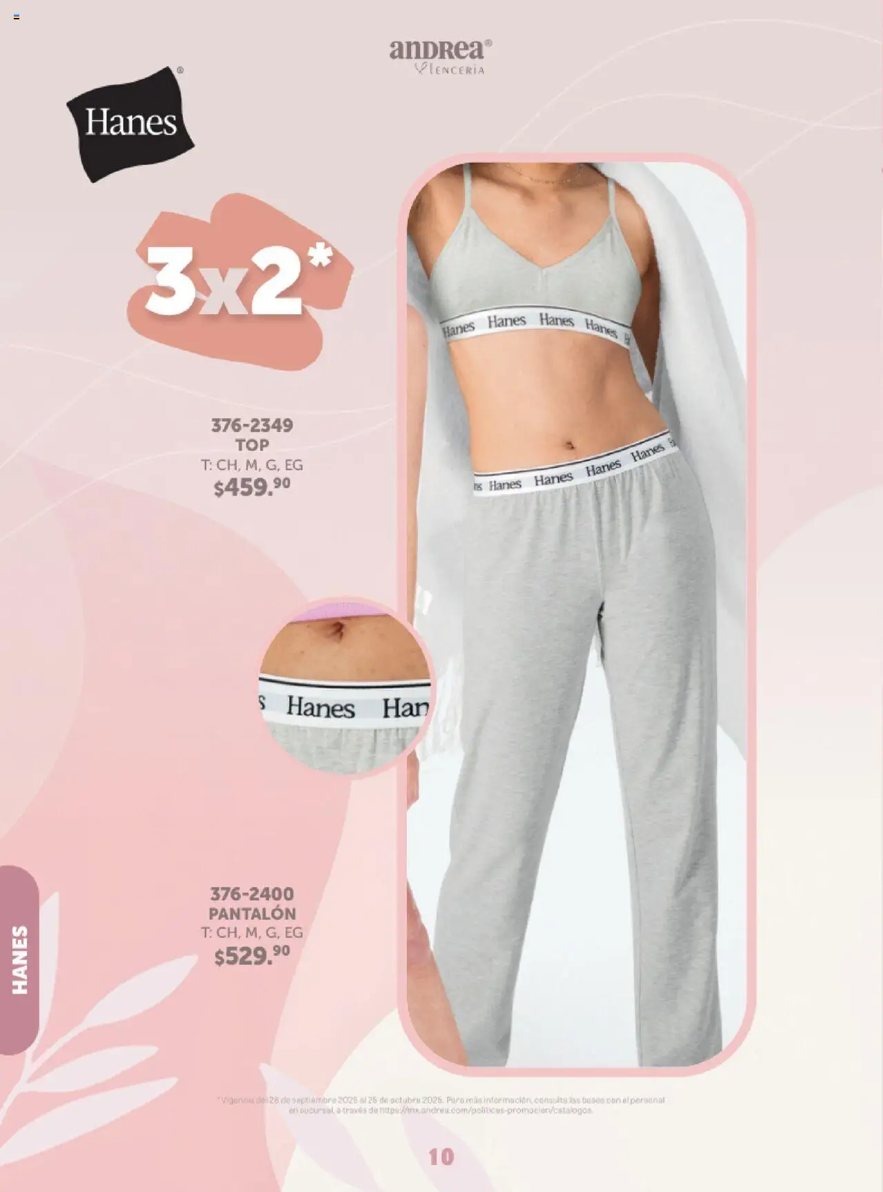 Nuevas ofertas de Andrea válidas en toda la República Mexicana desde el 28.09.2025. ¡Encuentra las mejores ofertas en Andrea - Catálogo Playtex! | Página: 10