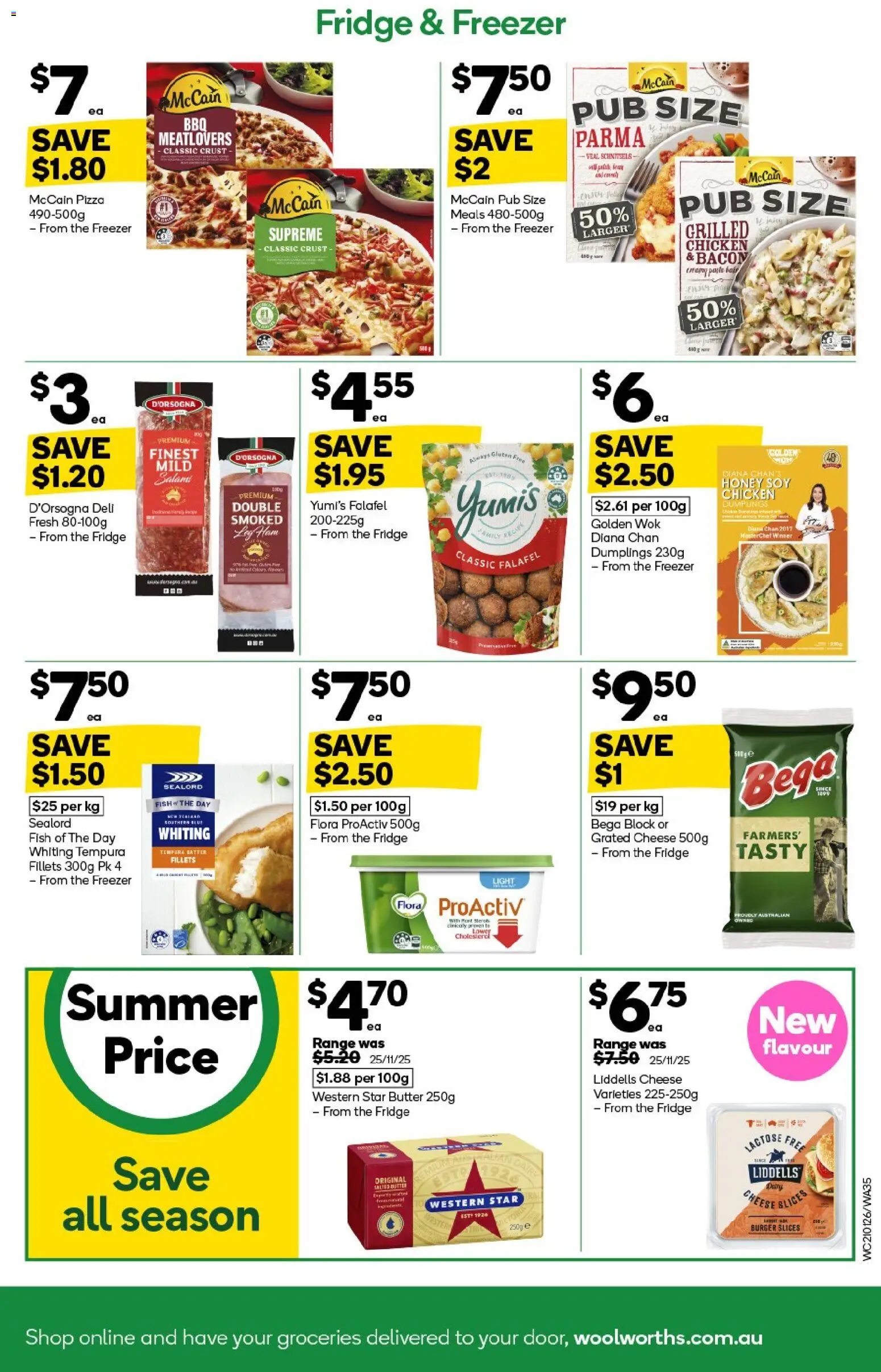 Woolworths catalogue - valid from 21.01.2026 | Page: 35 | Products: Bacon, Cheese, Chicken, Freezer