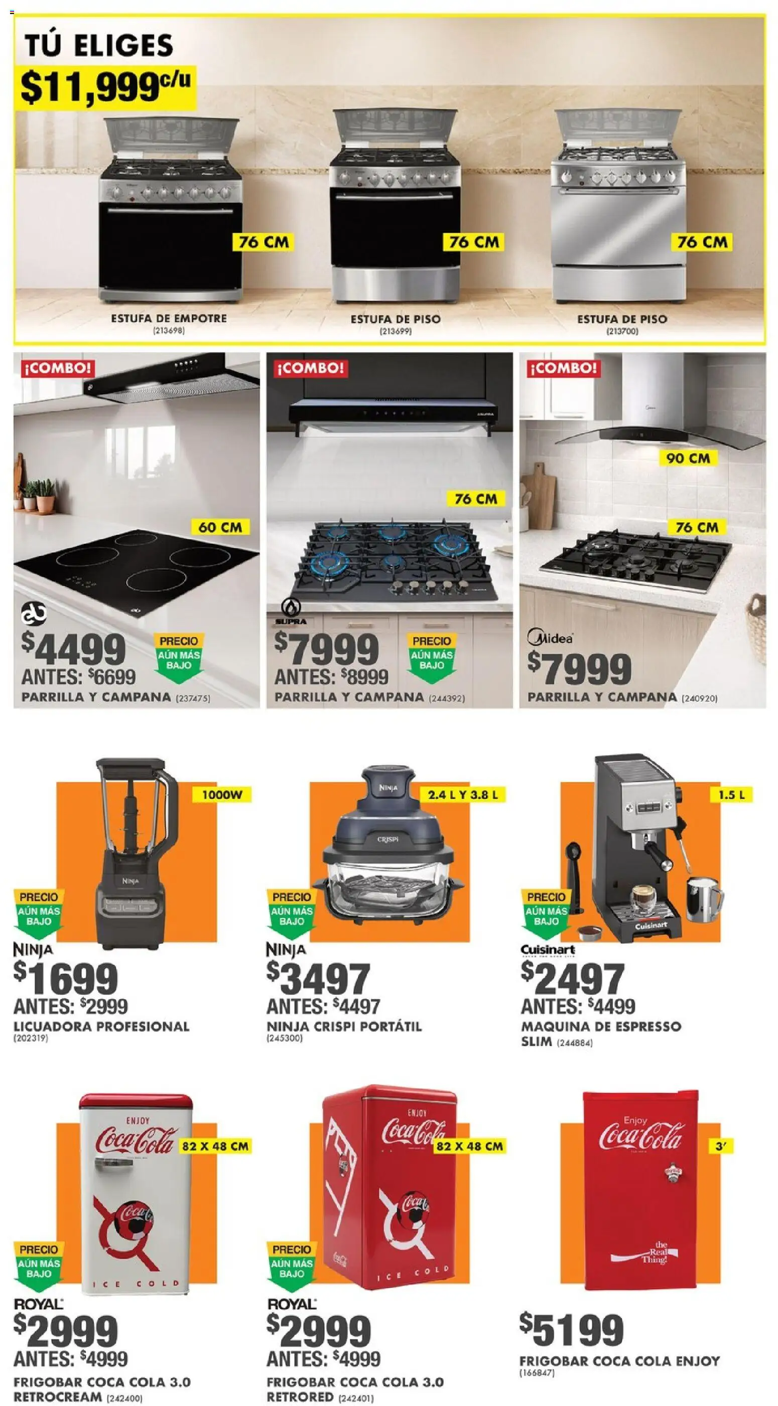 Nuevas ofertas de Home Depot válidas en toda la República Mexicana desde el 16.04.2026. ¡Encuentra las mejores ofertas en Home Depot catálogo! | Página: 7 | Productos: Licuadora, Frigobar, Parrilla, Campana