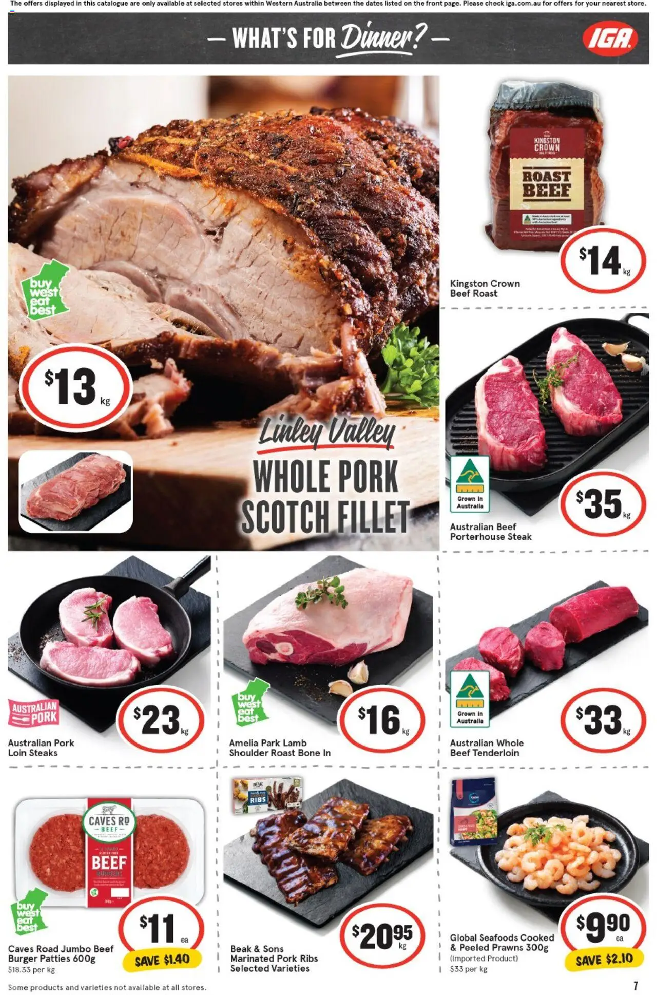 IGA catalogue - valid from 06.08.2025 | Page: 7 | Products: Lamb, Beef, Steak, Scotch