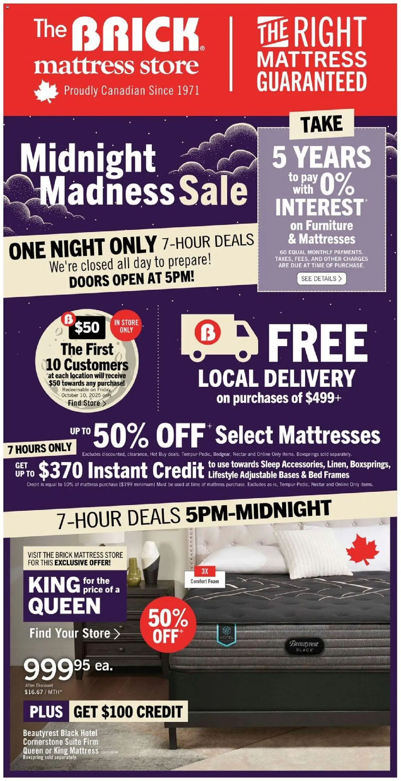 The Brick flyer valid from 10.10.2025 | Page: 1 | Products: Mattress