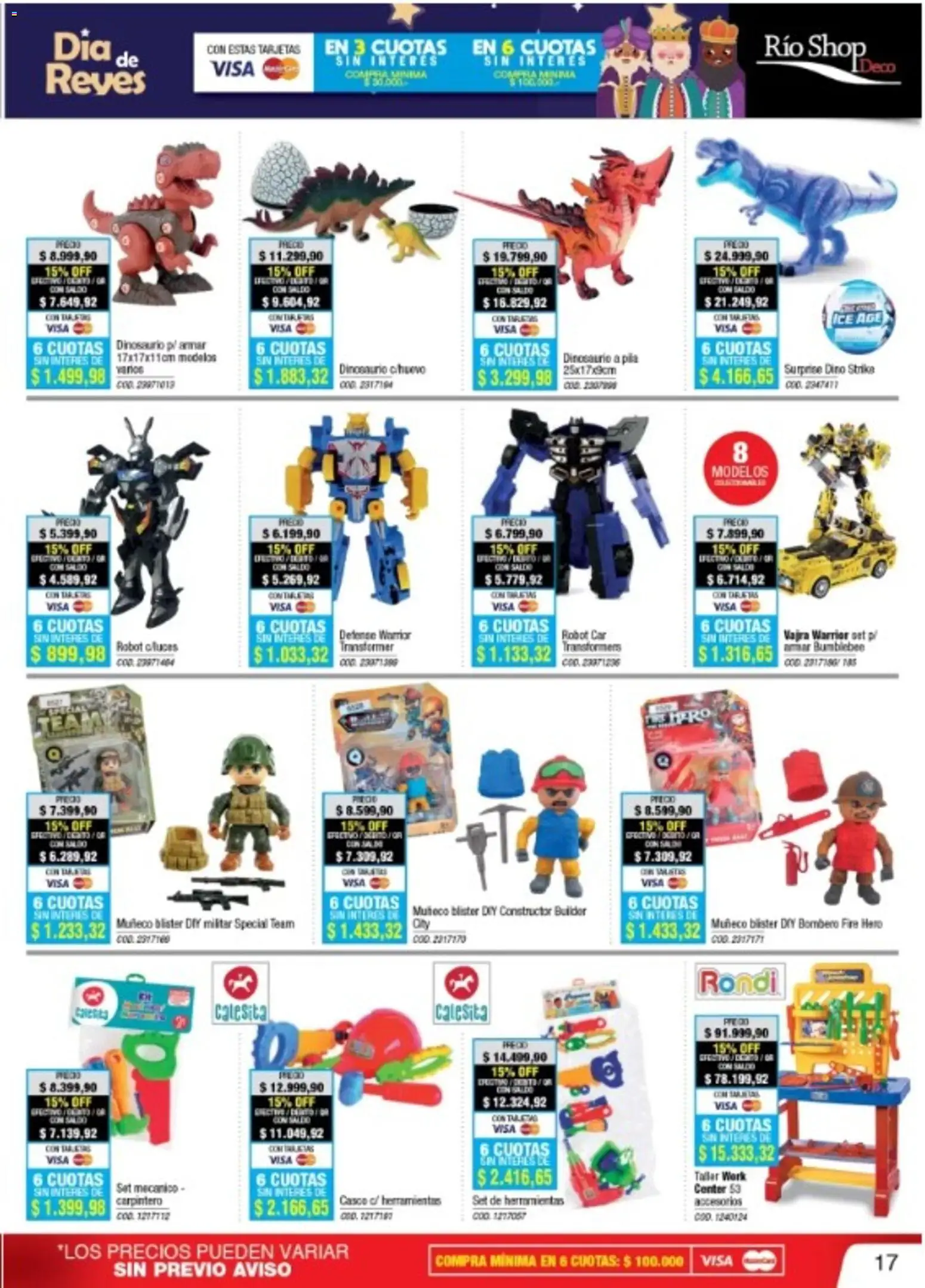 Río Shop Deco catálogo │ válido desde el 05.01.2026 | Página: 17 | Productos: Pila, Robot