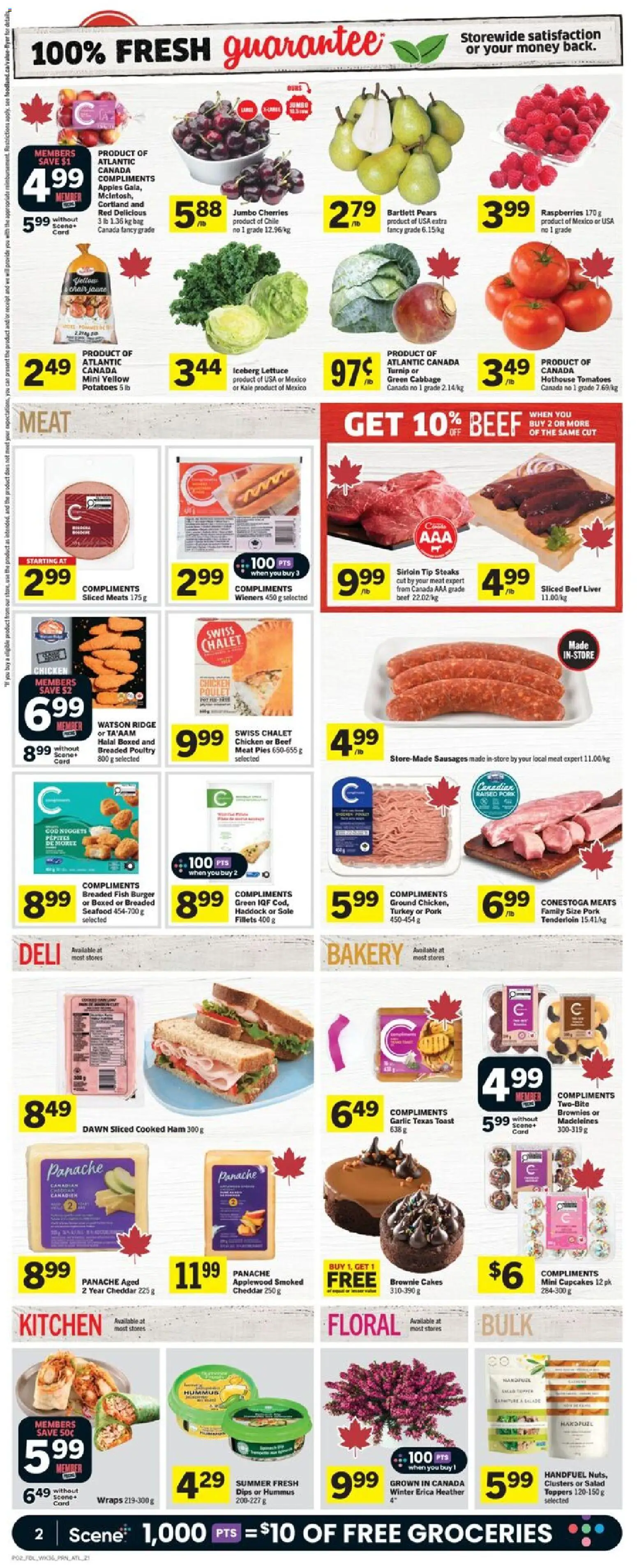 Foodland flyer valid from 01.01.2026 | Page: 3 | Products: Beef, Turkey, Bag, Bakery