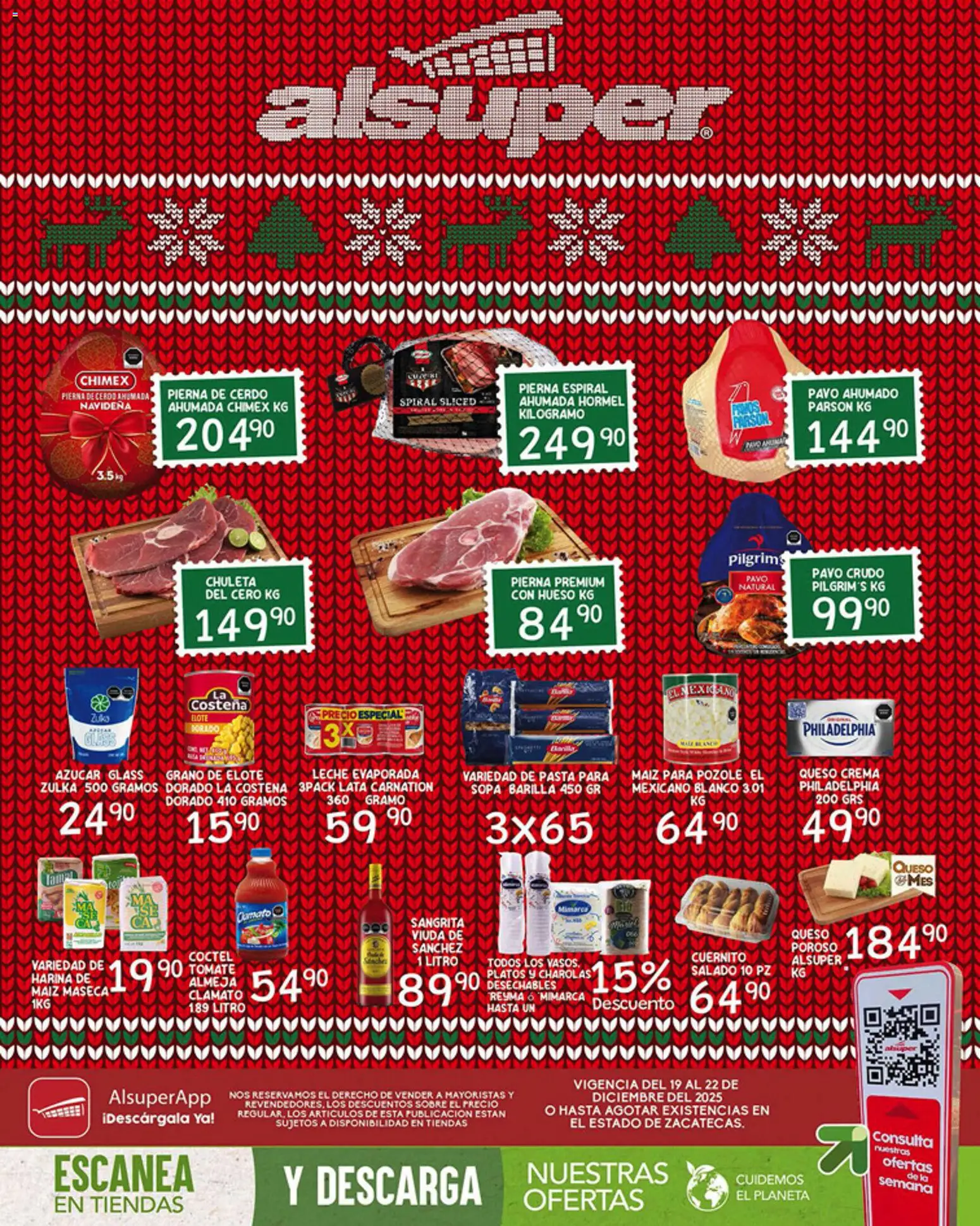 Nuevas ofertas de Alsuper válidas en toda la República Mexicana desde el 19.12.2025. ¡Encuentra las mejores ofertas en Alsuper folleto Zacatecas! | Página: 1 | Productos: Harina, Cuernito, Leche, Queso