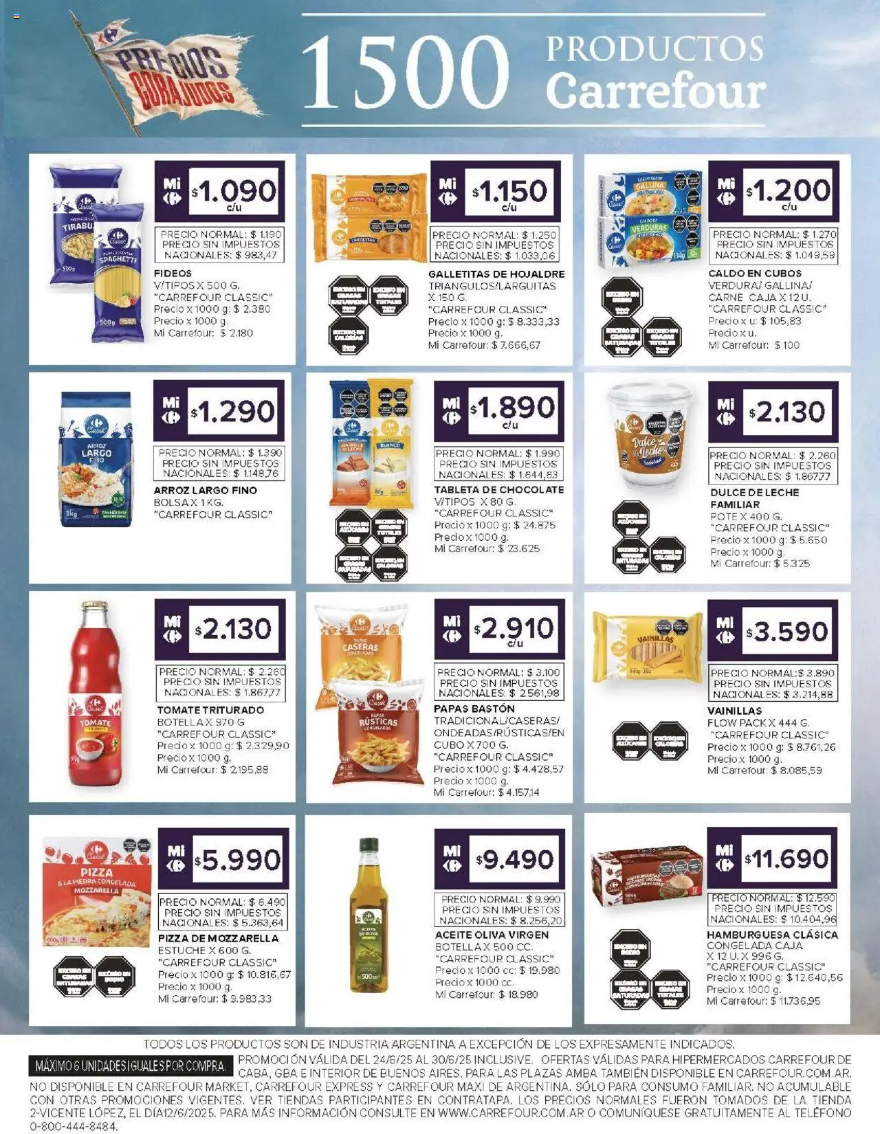 Carrefour ofertas │ válido desde el 24.06.2025 | Página: 13 | Productos: Tomate, Estuche, Chocolate, Arroz