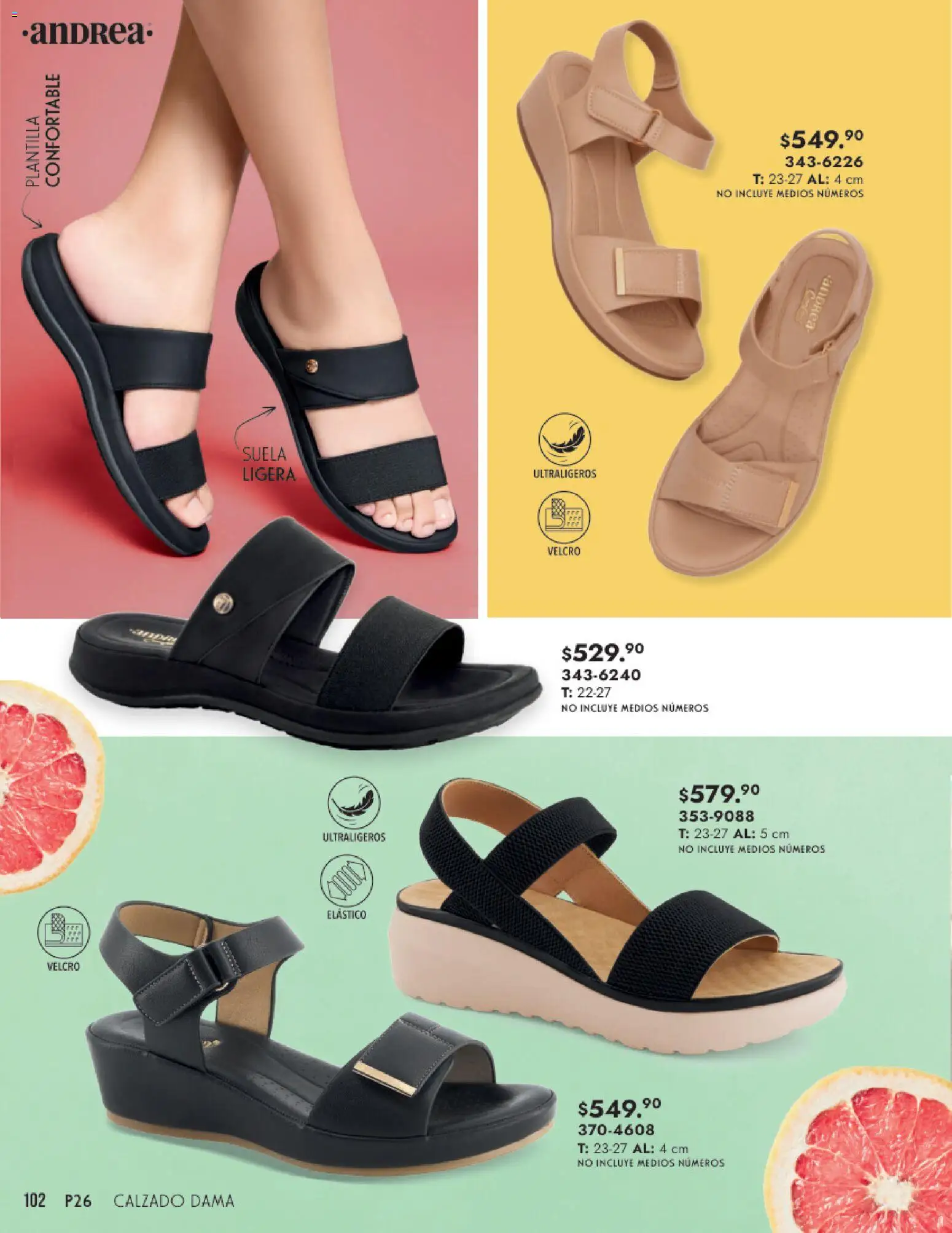 Nuevas ofertas de Andrea válidas en toda la República Mexicana desde el 25.01.2026. ¡Encuentra las mejores ofertas en Andrea catálogo Calzado Dama! | Página: 102