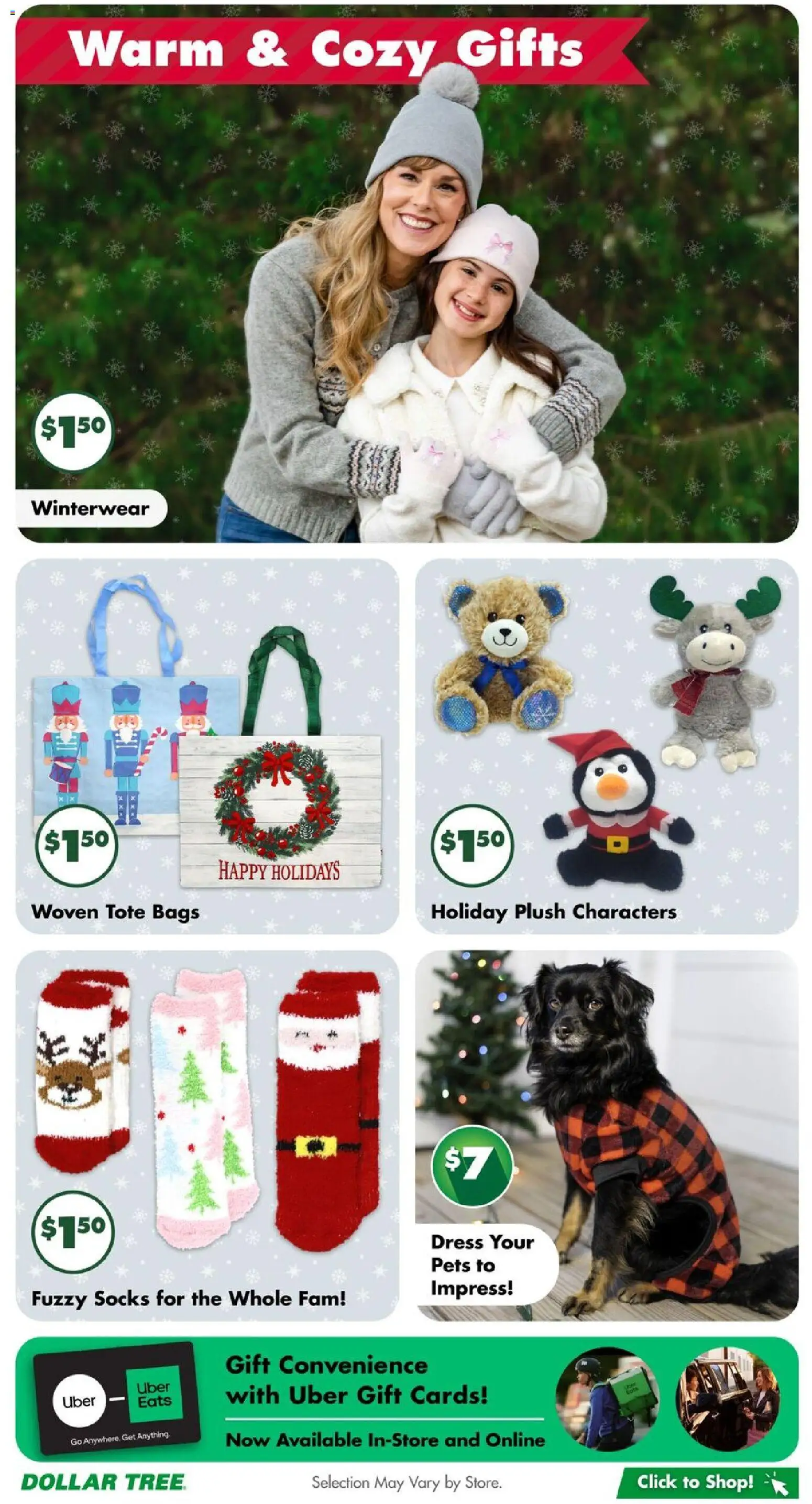 Dollar Tree Holiday Gift Guide - valid from 28.11.2025 | Page: 6 | Products: Socks, Dress