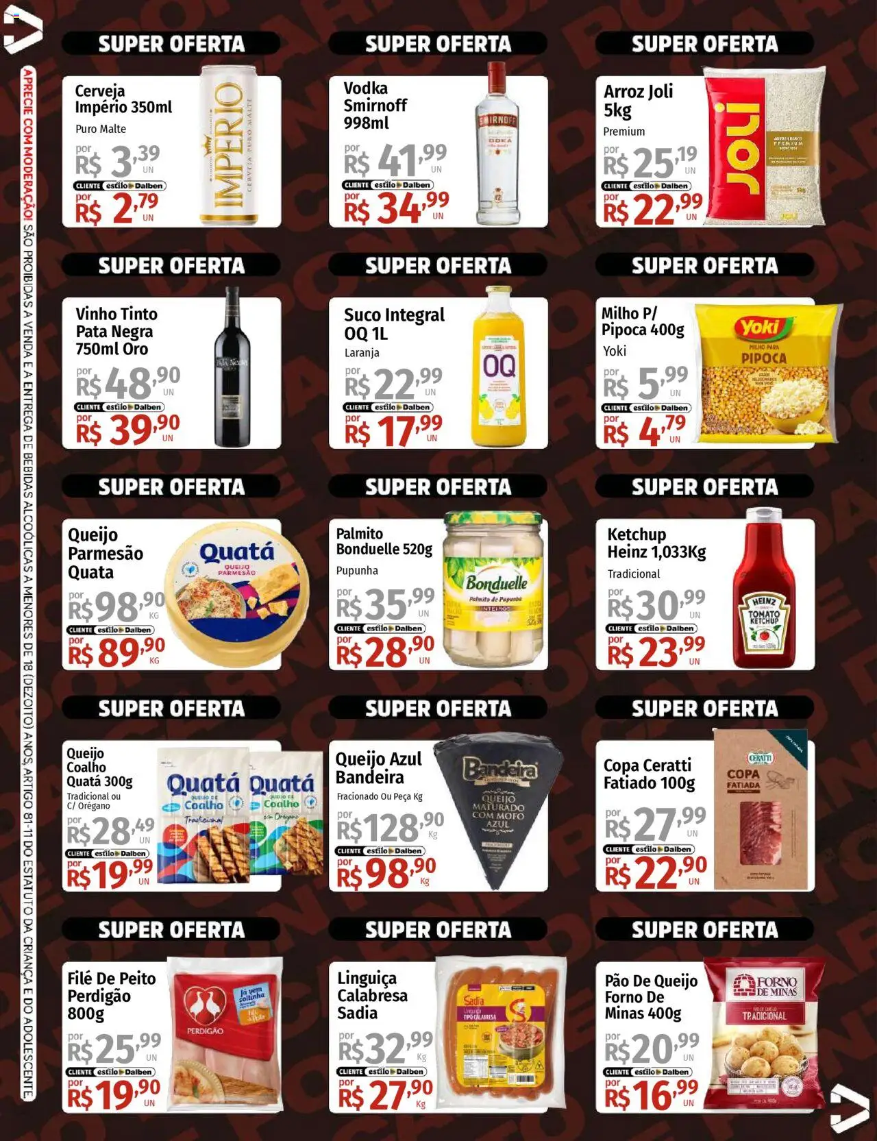 Supermercado Dalben Folheto - válido de 20.08.2025 | Página: 2 | Produtos: Forno, Pão, Arroz, Pipoca