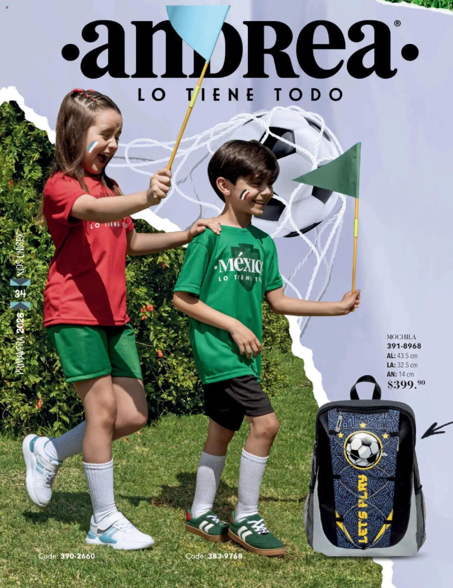 Nuevas ofertas de Andrea válidas en toda la República Mexicana desde el 25.01.2026. ¡Encuentra las mejores ofertas en Andrea catálogo Infantil! | Página: 34 | Productos: Mochila