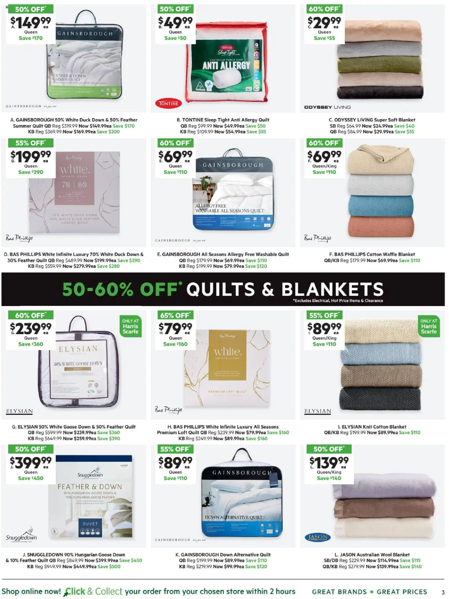 Harris Scarfe catalogue - valid from 20.11.2025 | Page: 3 | Products: Duck, Blanket, Allergy