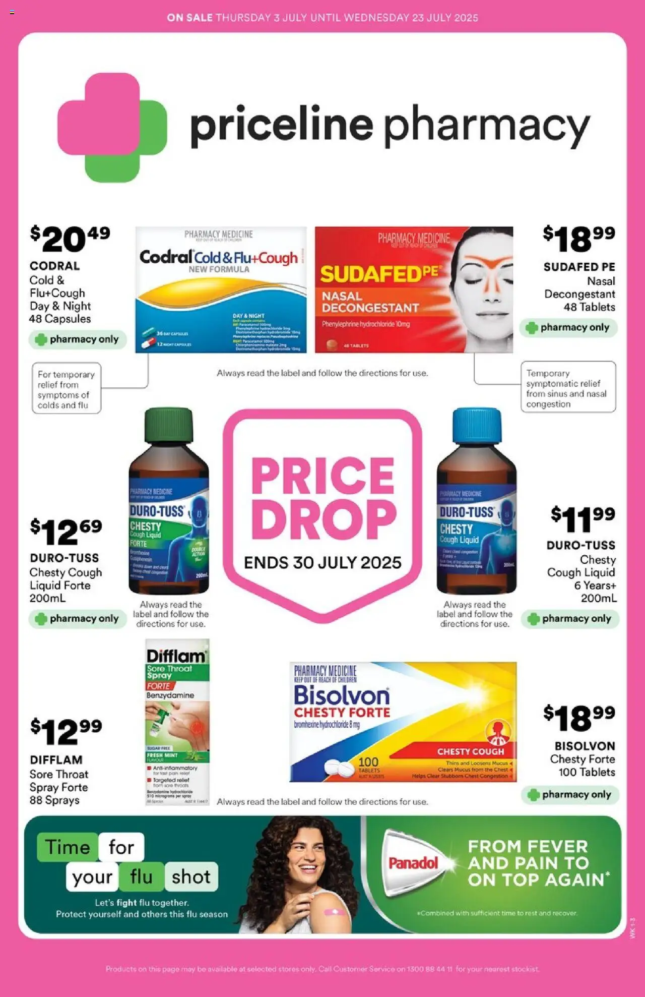 Priceline Pharmacy catalogue - valid from 02.07.2025 | Page: 44 | Products: Sugar, Sinus, Tablets