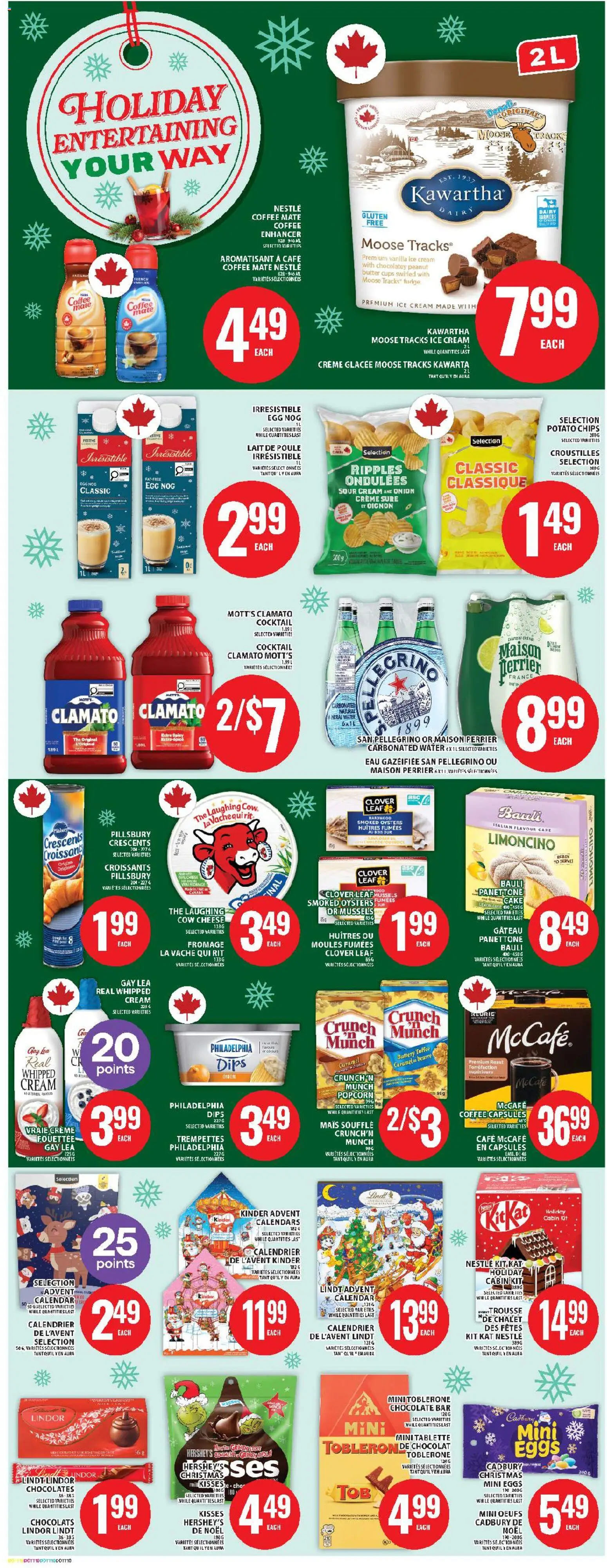 Food Basics flyer valid from 27.11.2025 | Page: 13 | Products: Cream, Ice cream, Butter, Coffee