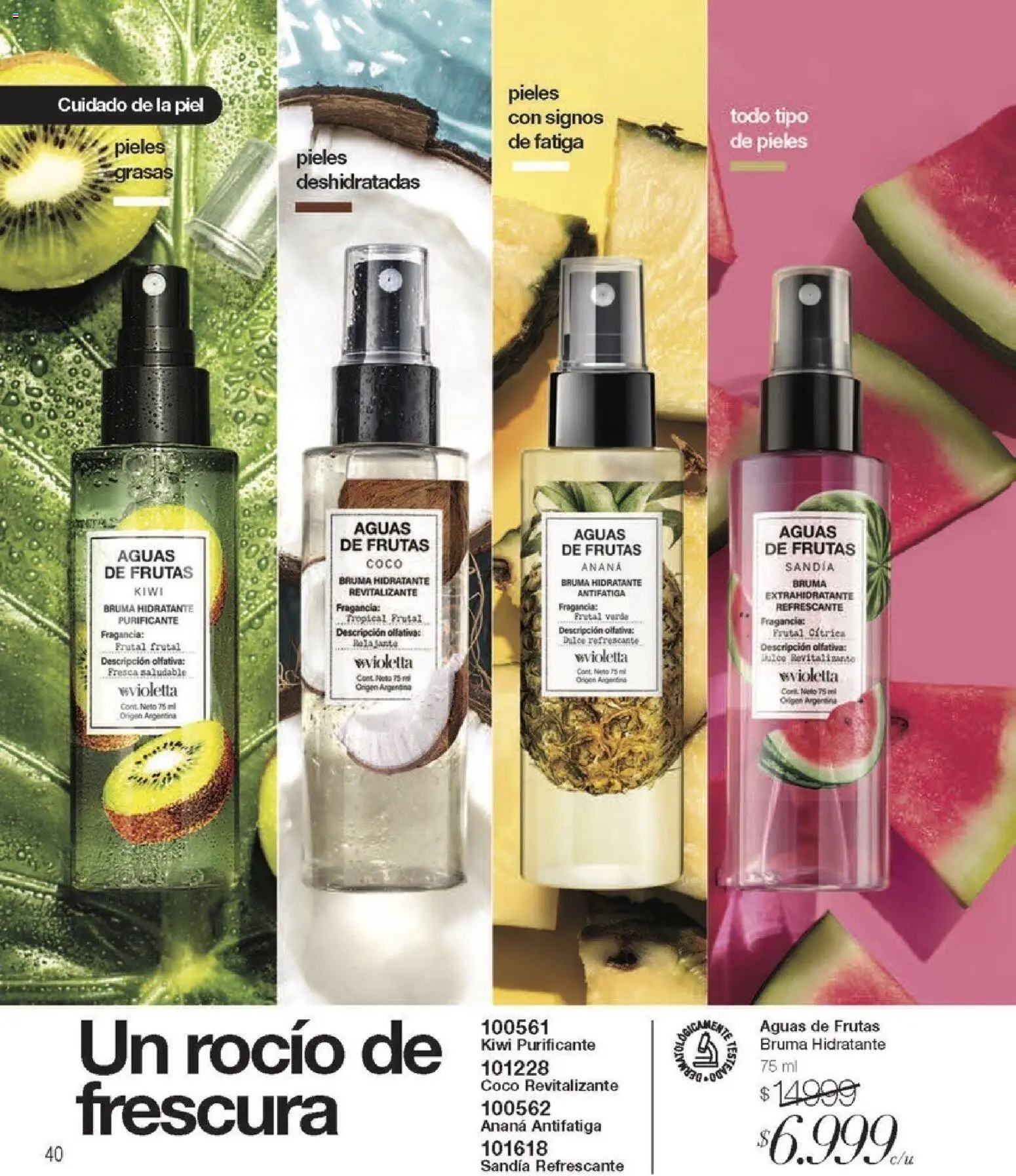 Violetta - Violetta Cosméticos │ válido desde el 05.02.2026 | Página: 40 | Productos: Sandía, Fragancia, Ananá, Kiwi