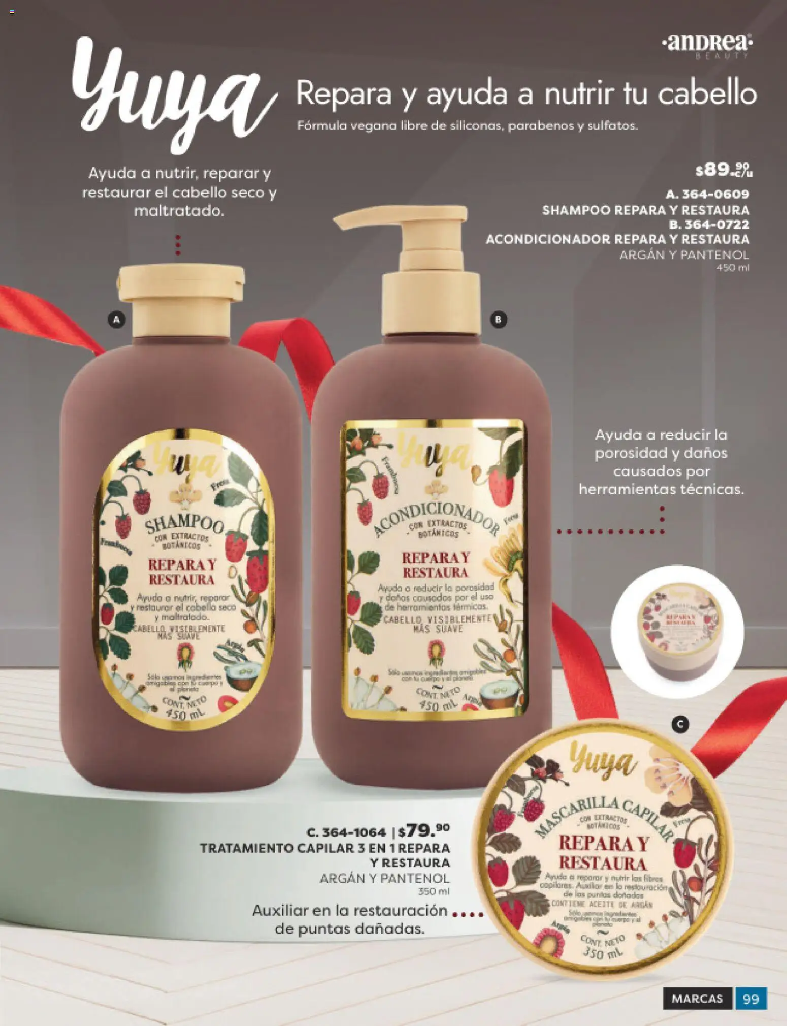 Nuevas ofertas de Andrea válidas en toda la República Mexicana desde el 31.10.2025. ¡Encuentra las mejores ofertas en Andrea catálogo Beauty! | Página: 99 | Productos: Aceite, Acondicionador