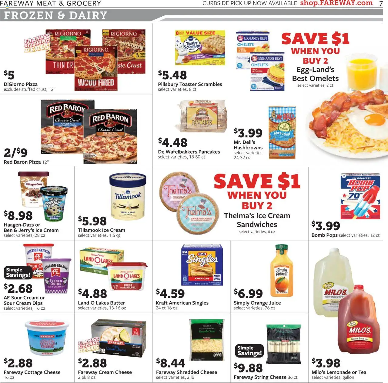 Fareway Weekly Ad - valid from 29.09.2025 | Page: 7 | Products: Cheese, Juice, Cream, Ice cream
