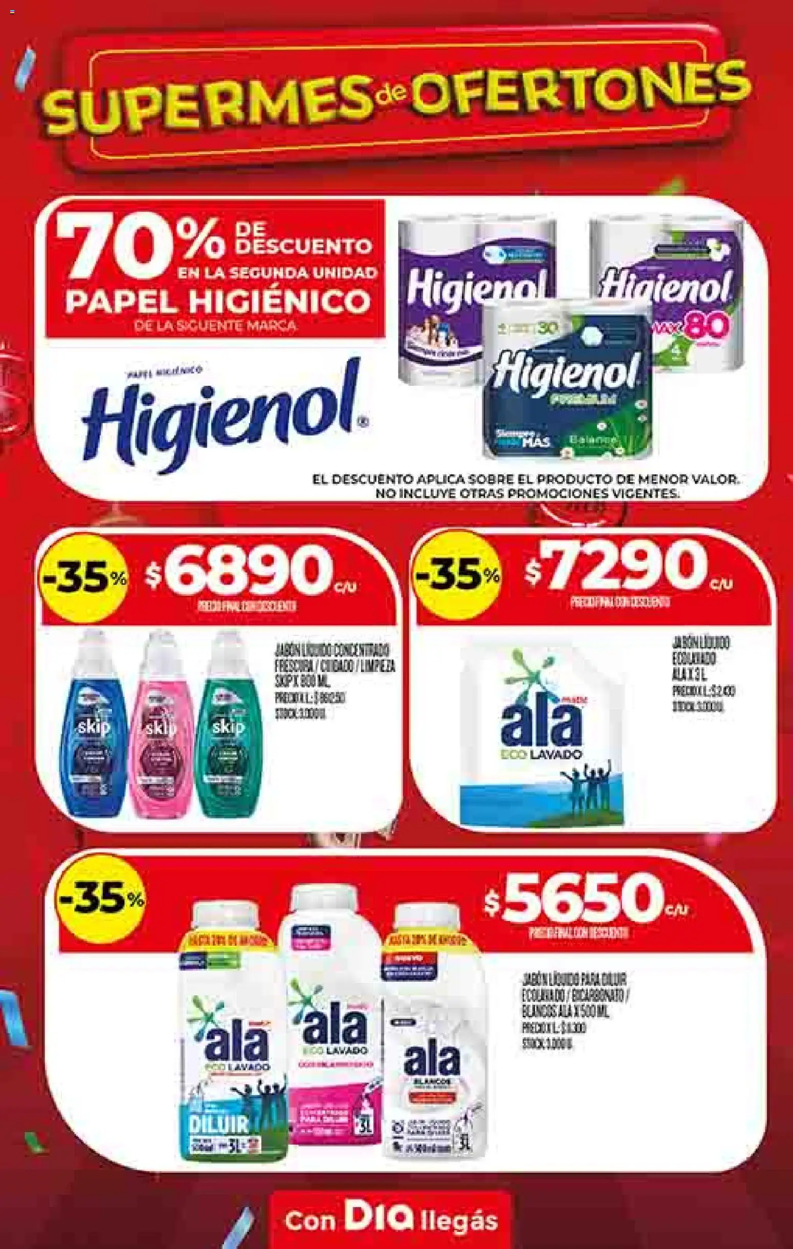 Dia - Ofertas - Salta y Jujuy │ válido desde el 22.10.2025 | Página: 21 | Productos: Papel higiénico, Sobre, Jabón líquido, Jabón