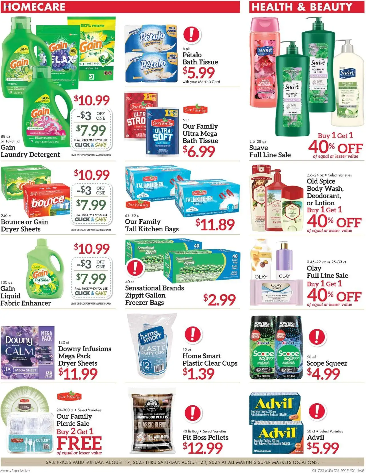Martin’s Weekly Ad - valid from 17.08.2025 | Page: 17 | Products: Bath, Makeup Remover, Conditioner, 2人掛けソファ