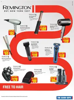 Preview of The Good Guys - Fitness, Health & Beauty - valid from 01.10.2025 | Page: 5 | Products: Curling, Cutter, Hair dryer, Hair straightener