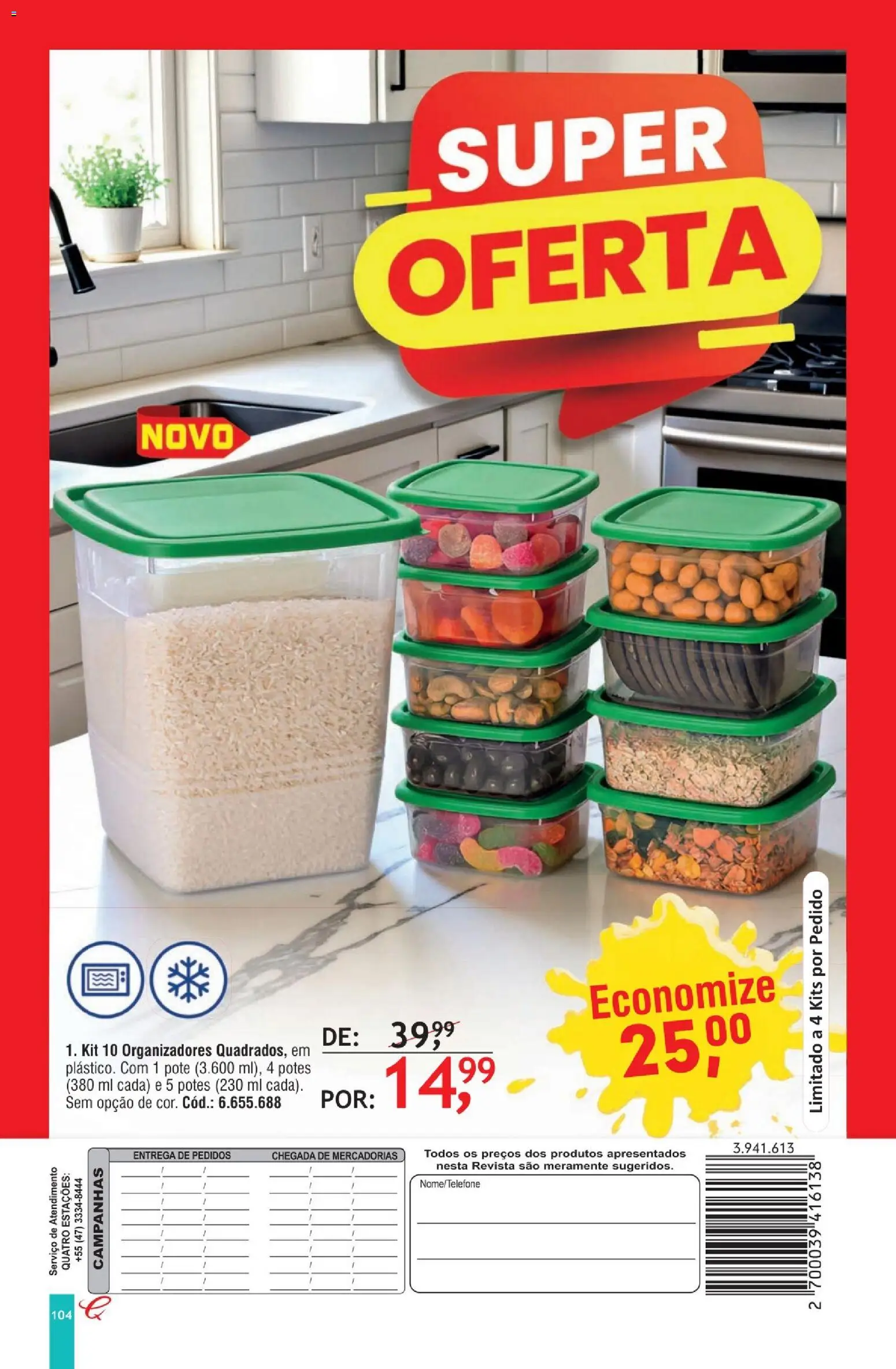 Quatro Estações Folheto - válido de 01.02.2026 | Página: 100 | Produtos: Revista, Potes