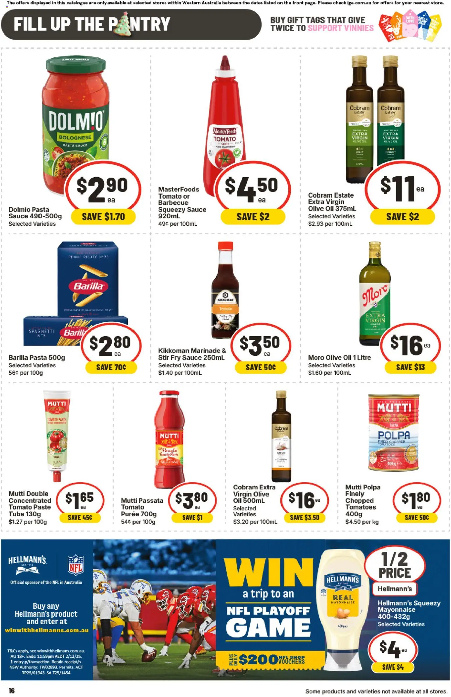 IGA catalogue - valid from 12.11.2025 | Page: 19 | Products: Oil, Mayonnaise, Sauce, Game