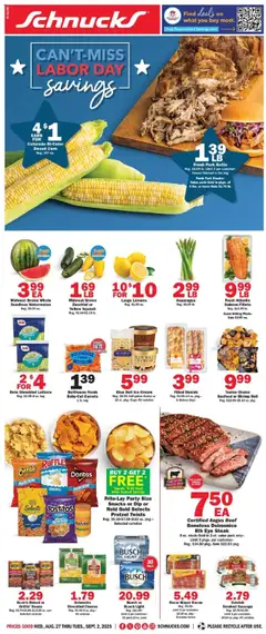 Preview of Schnucks weekly ads valid from 27.08.2025