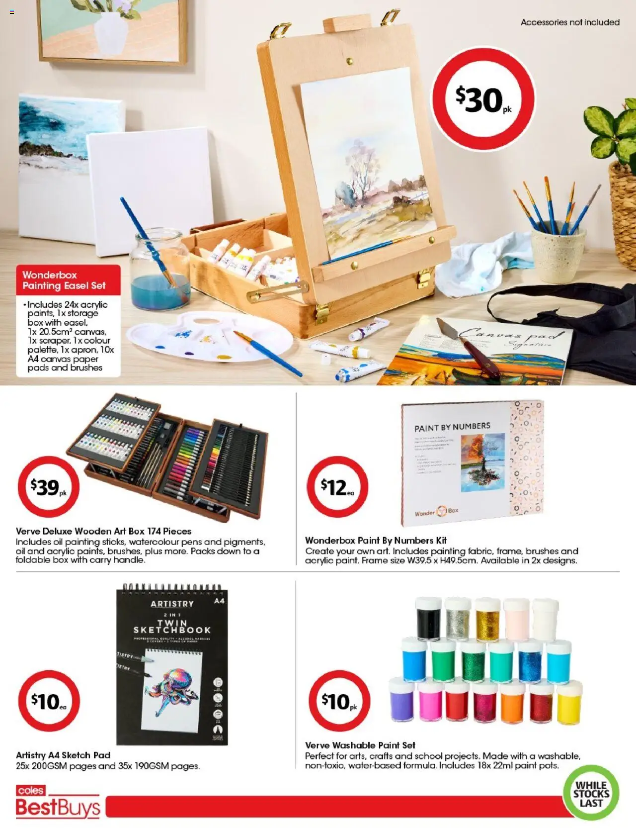 Coles catalogue - valid from 04.07.2025 | Page: 4 | Products: Box, Oil, Painting, Accessories