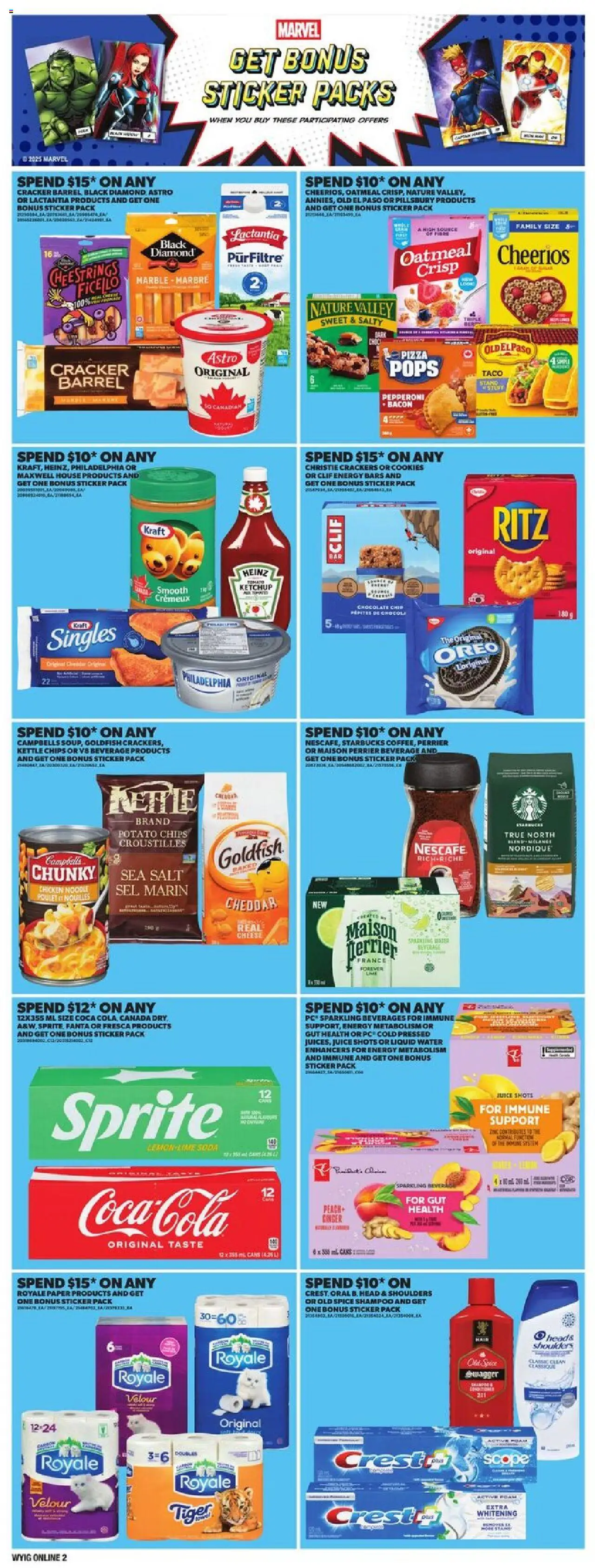 Loblaws flyer valid from 18.09.2025 | Page: 8 | Products: Ketchup, Cookies, PC, Cheese