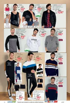 Quatro Estações - Catálogo 04-05-06 - Pré-Visualização do folheto da loja Quatro Estações, válido de 01.04.2026 | Página: 74 | Produtos: Regata, Suéter, Calça, Casaco