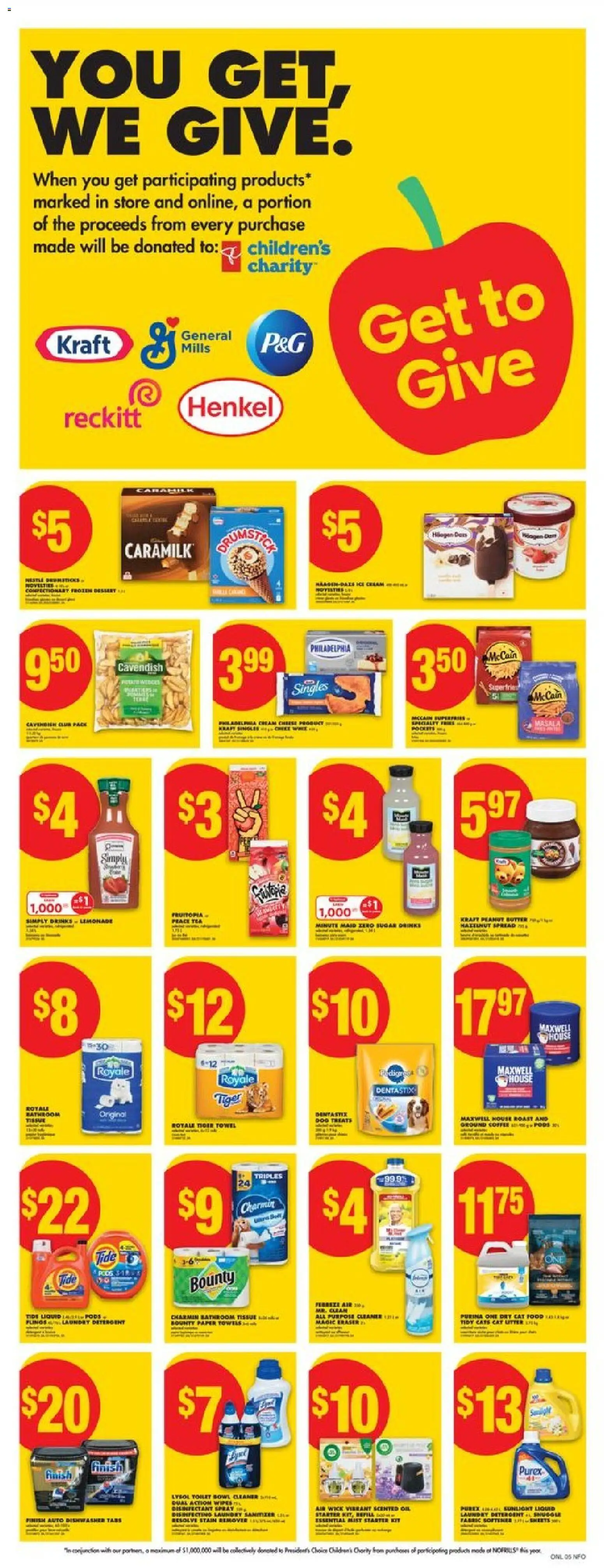 No Frills flyer valid from 23.10.2025 | Page: 11 | Products: Tea, Cream, Ice cream, Oil