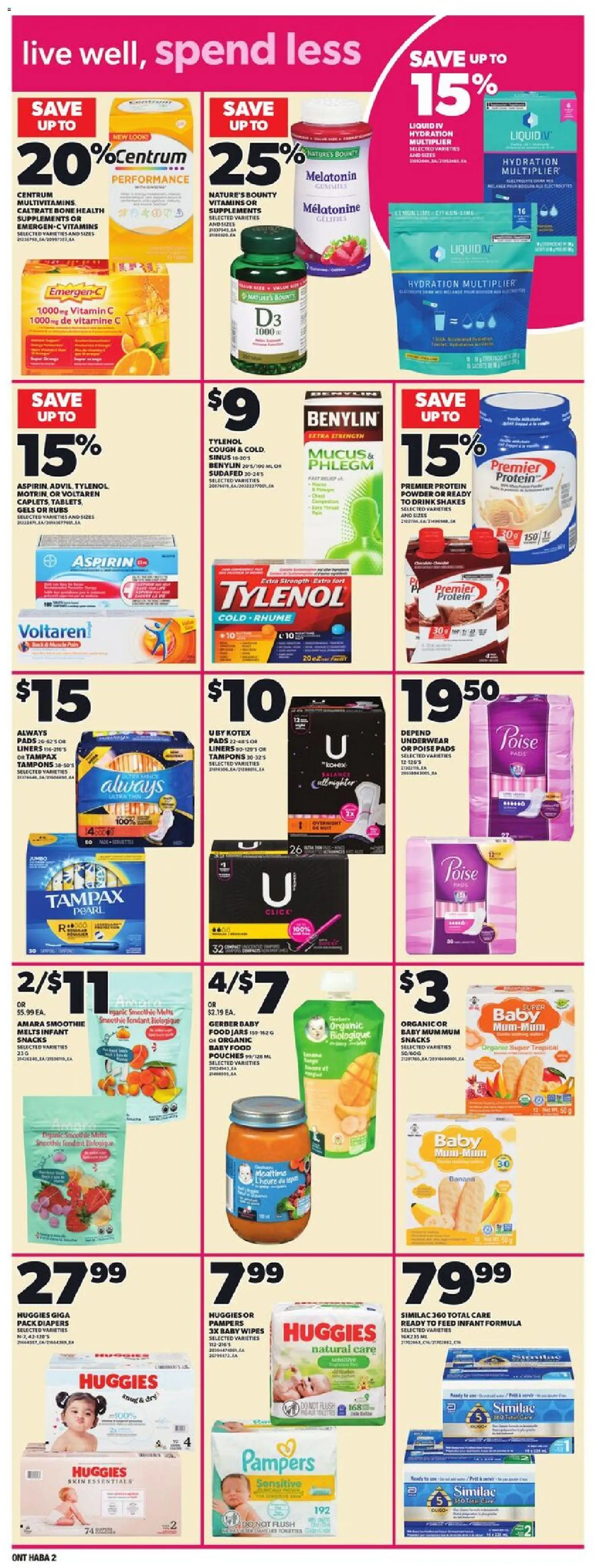 Loblaws flyer valid from 06.11.2025 | Page: 18 | Products: Powder, Underwear