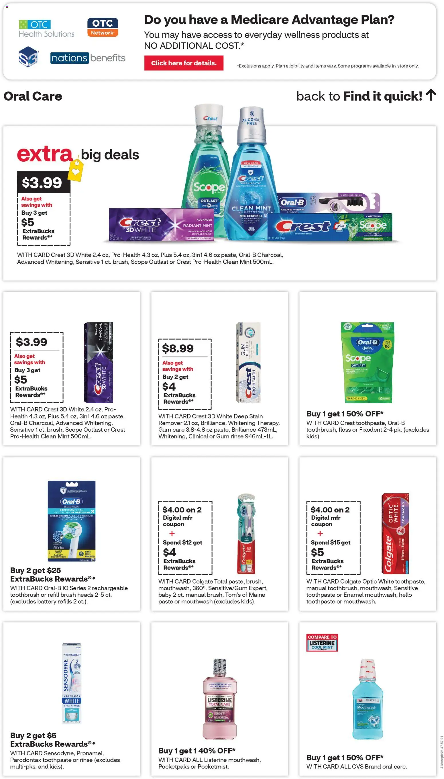 CVS Pharmacy Weekly Ad - CA - valid from 22.02.2026 | Page: 14 | Products: Battery, Toothpaste, Toothbrush, Mouthwash