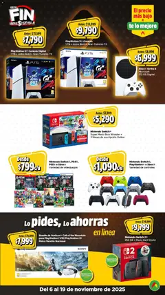 Vista previa de Bodega Aurrerá Buen Fin , nuevo folleto de la tienda, válido en México a partir del 06.11.2025 | Página: 8 | Productos: Playstation, Té, Xbox