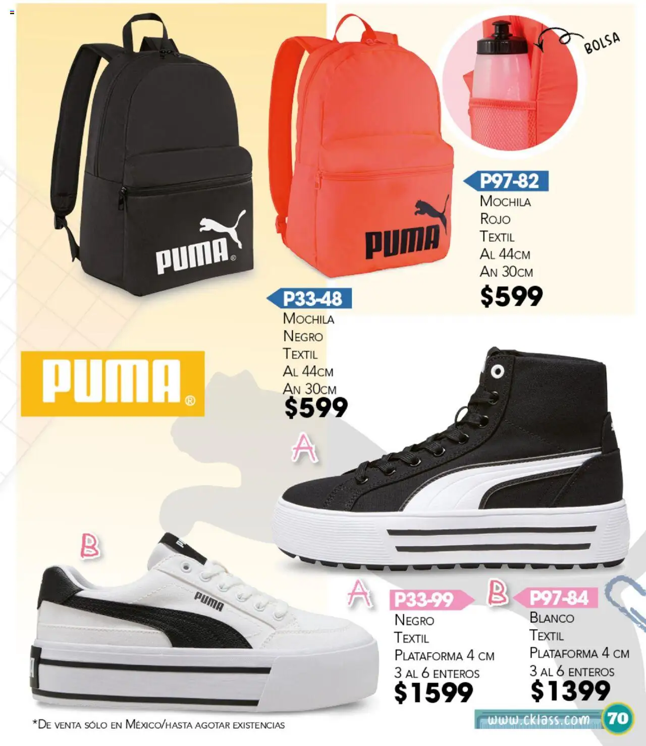 Nuevas ofertas de Cklass válidas en toda la República Mexicana desde el 14.07.2025. ¡Encuentra las mejores ofertas en Cklass catálogo Escolar! | Página: 71 | Productos: Bolsa, Mochila