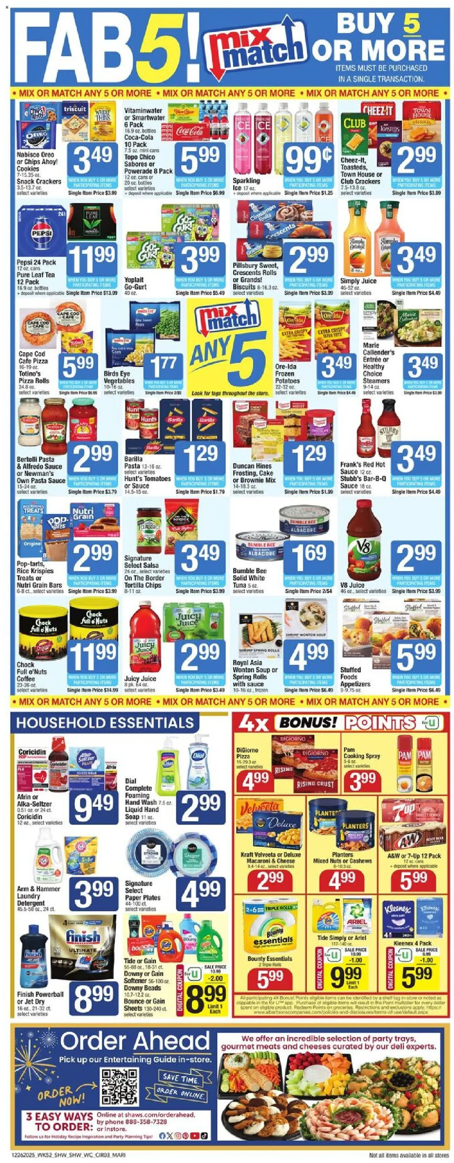 Shaw's Weekly Ad - MA - valid from 26.12.2025 | Page: 3 | Products: Hammer, Tea, Detergent, Nuts