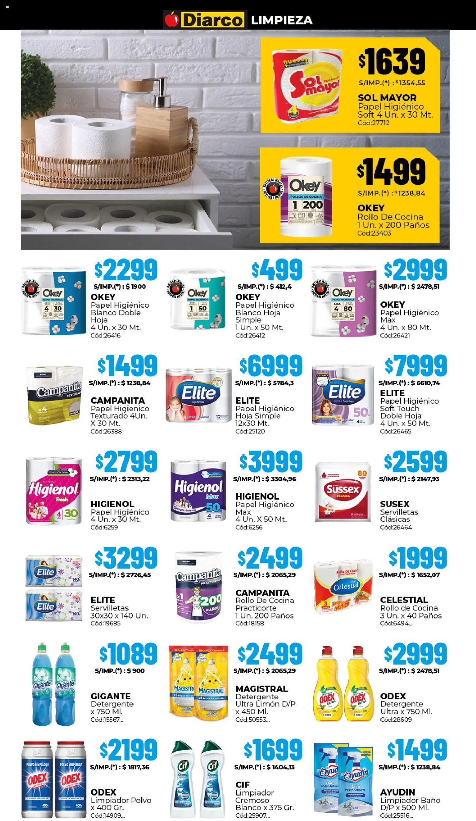 Diarco - Ofertas Sur │ válido desde el 24.11.2025 | Página: 17 | Productos: Cocina, Baño, Limón, Limpiador