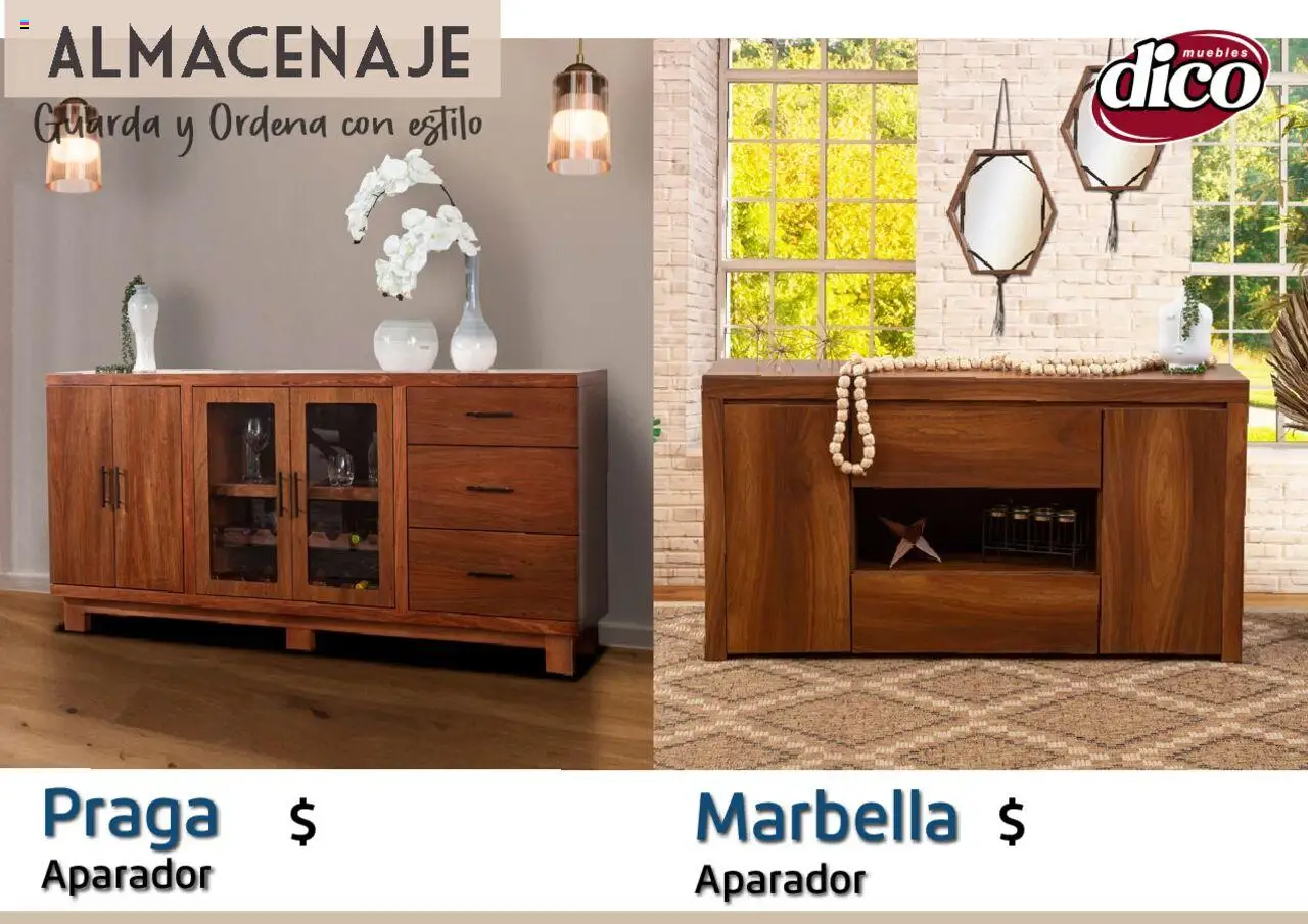 Nuevas ofertas de Muebles Dico válidas en toda la República Mexicana desde el 12.02.2025. ¡Encuentra las mejores ofertas en Muebles Dico catálogo Almacenaje! | Página: 74 | Productos: Aparador