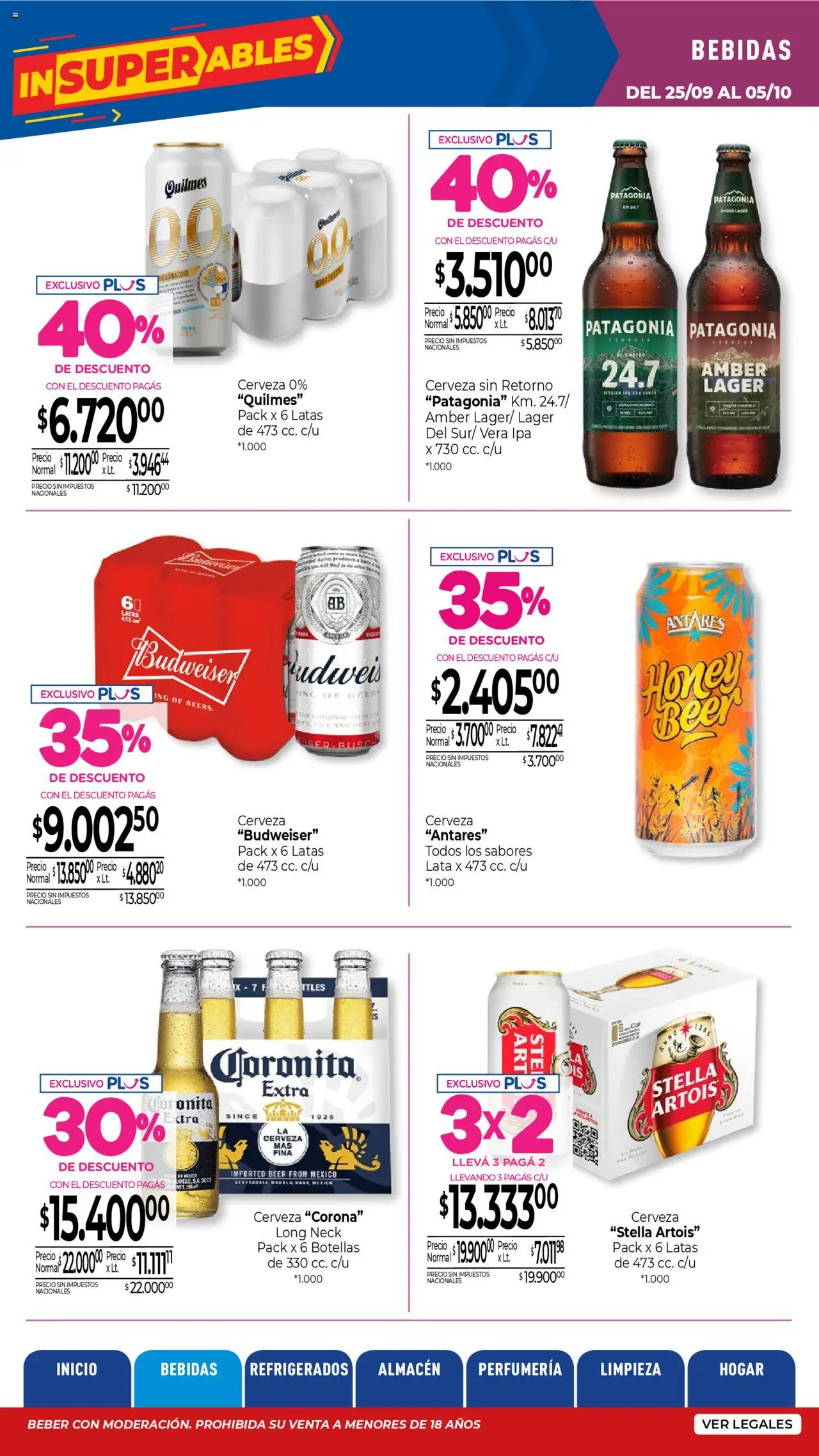 La Anonima catálogo │ válido desde el 25.09.2025 | Página: 6 | Productos: Cerveza