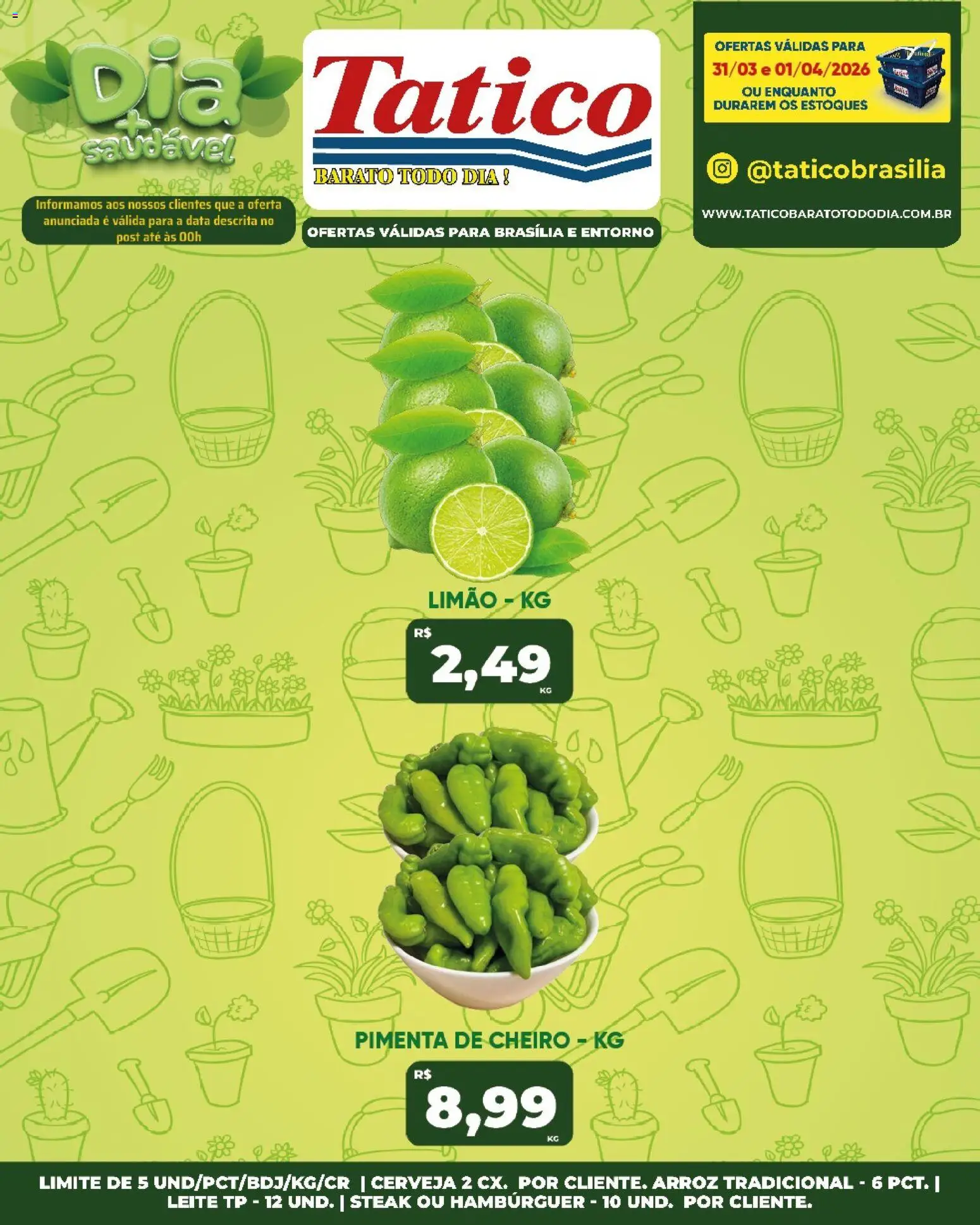 Tatico Folheto - válido de 02.04.2026 | Página: 28 | Produtos: Pimenta, Cerveja, Arroz