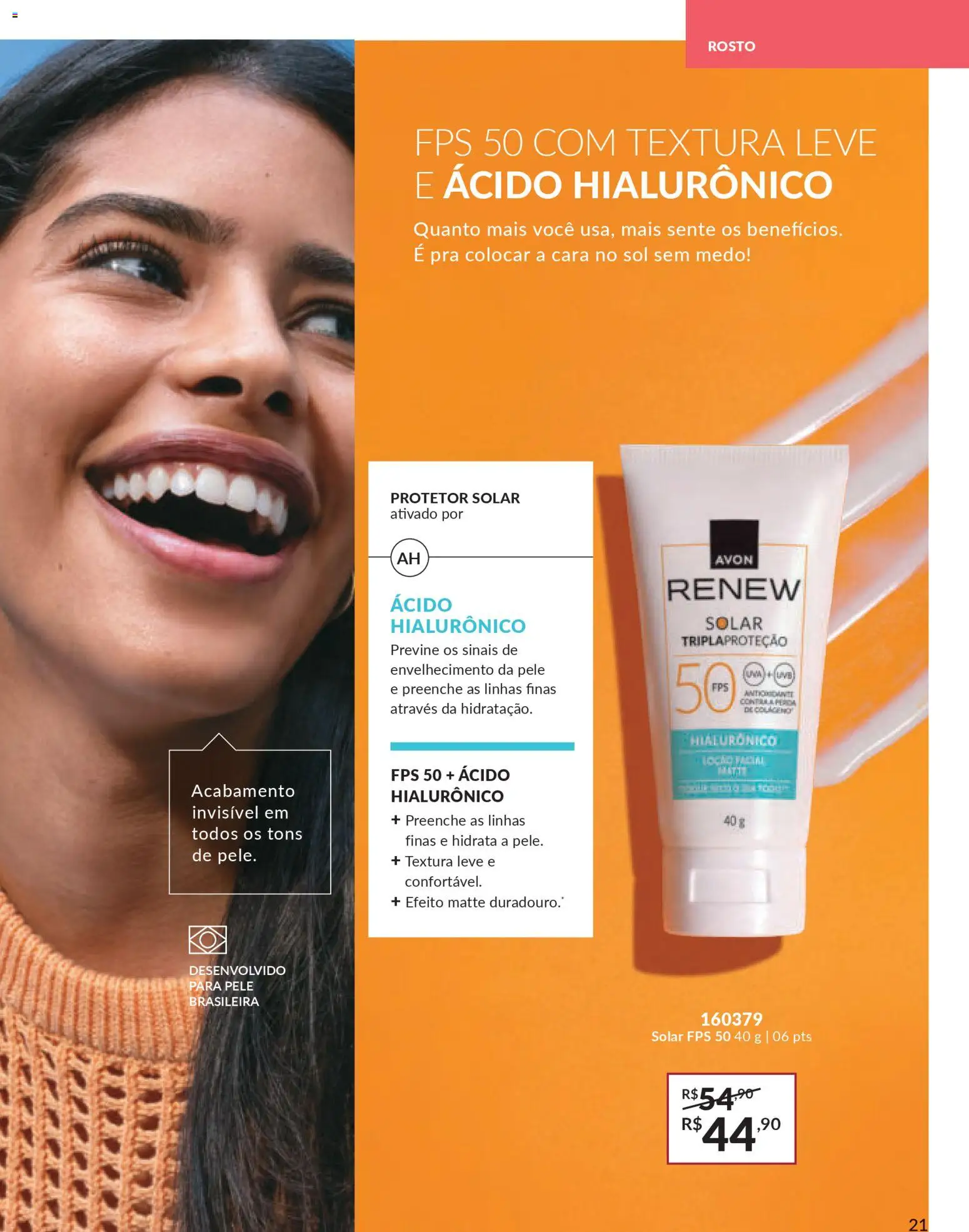 Avon Folheto - válido de 06.01.2026 | Página: 21 | Produtos: Cará, Protetor solar