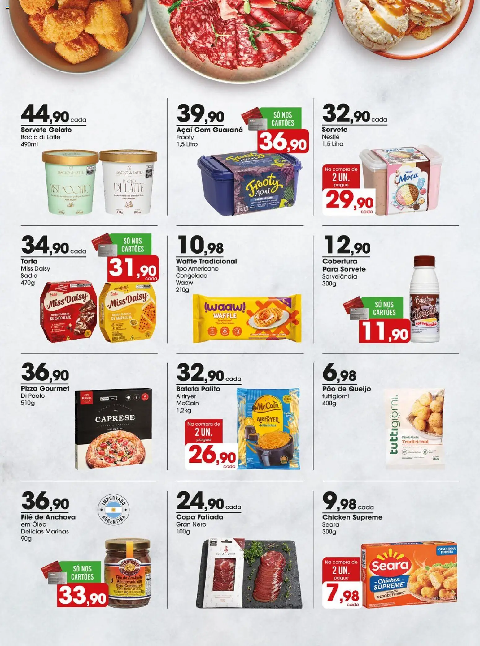 Zaffari Folheto - válido de 19.02.2026 | Página: 9 | Produtos: Anchova, Pizza, Copa, Batata