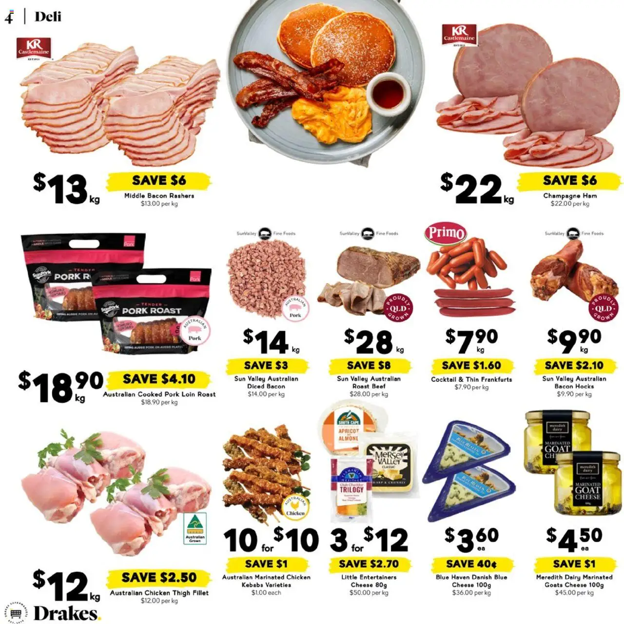 Drakes catalogue - valid from 18.06.2025 | Page: 4 | Products: Dairy, Ham, Chicken, Pork