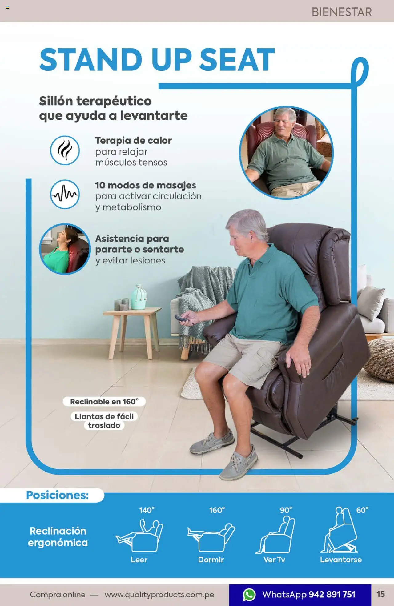 Catálogo Quality Products válido desde 01.07.2025 | Página: 15 | Productos: Sillón